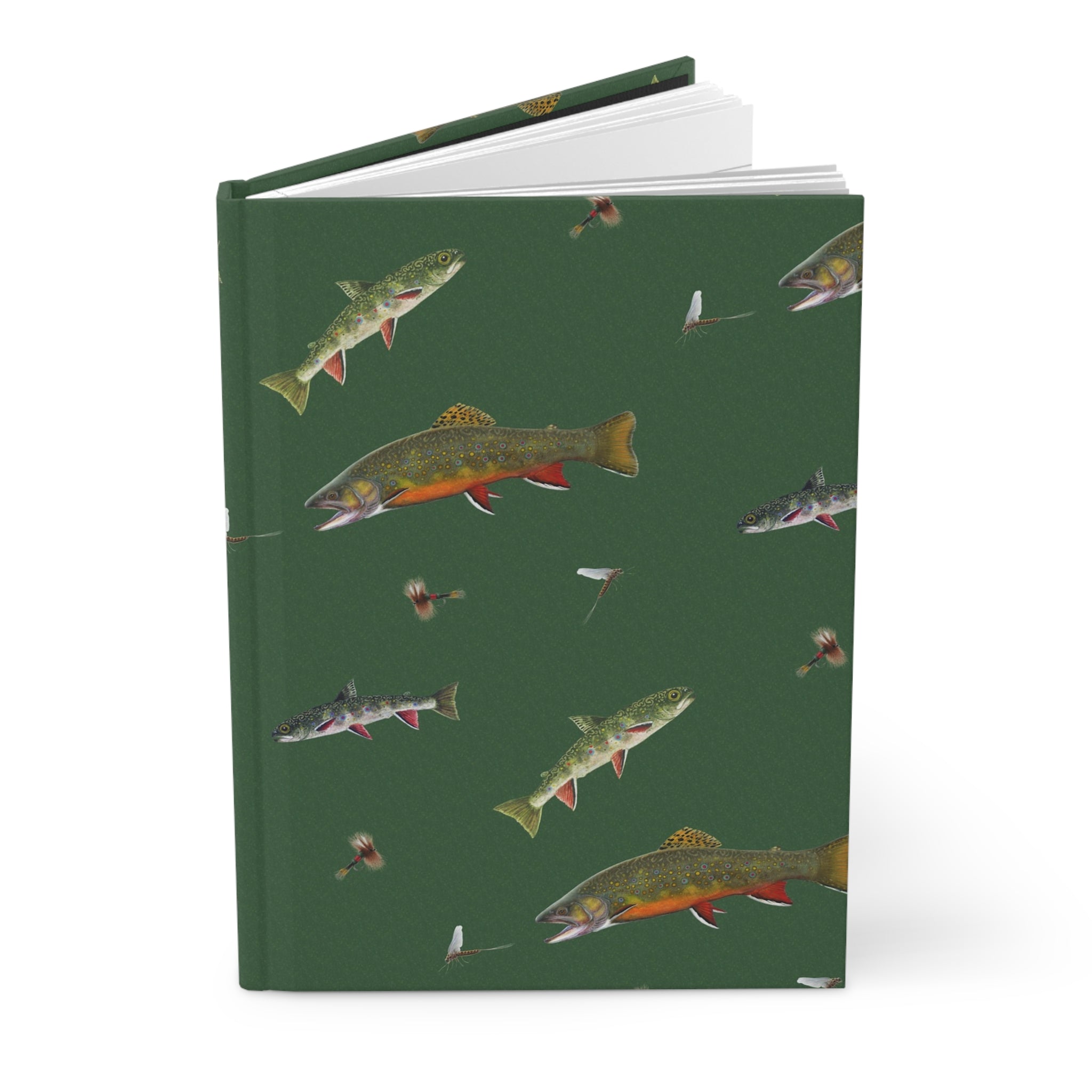 Trout & Mayflies Hardcover Journal/ Notebook