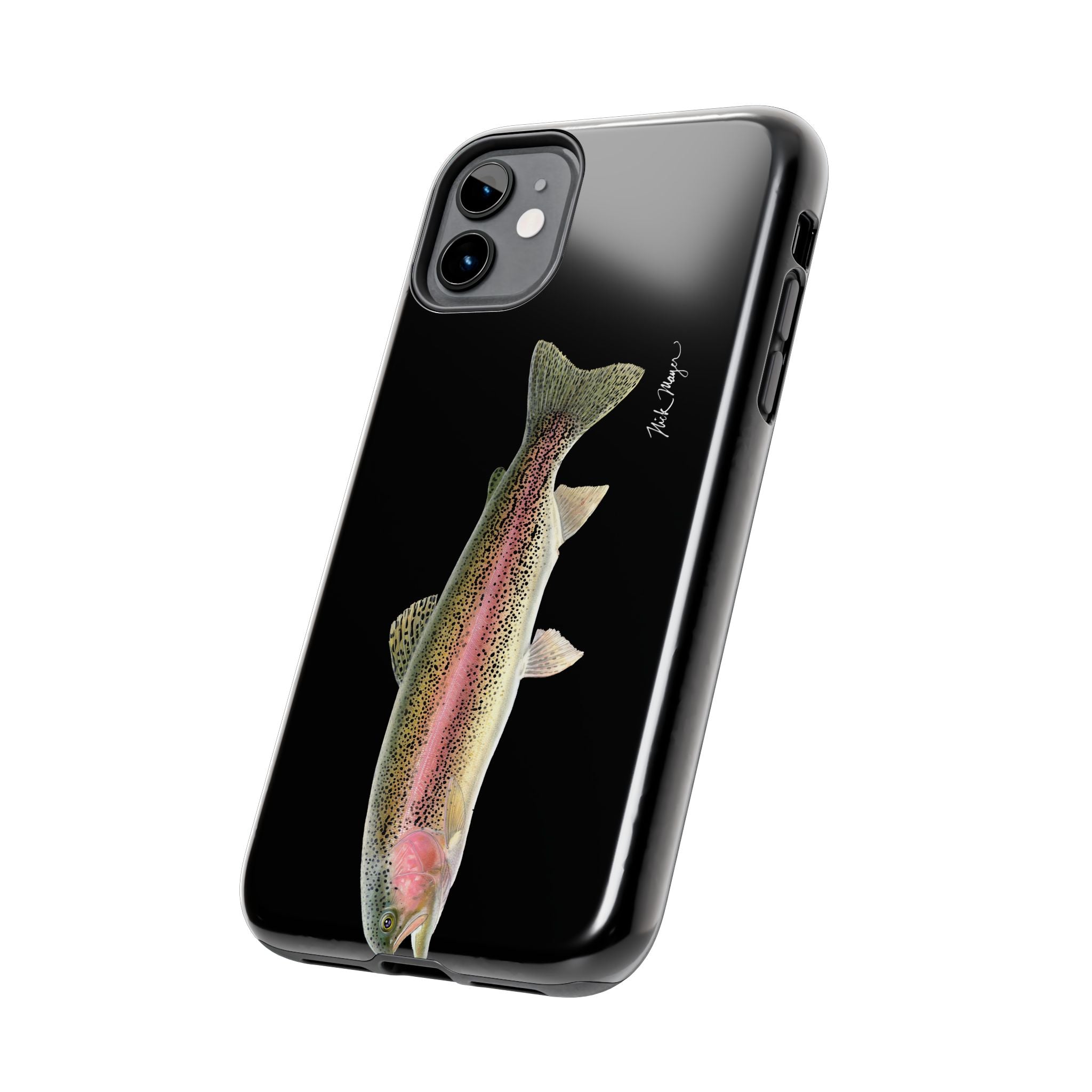 Rainbow Trout Black Phone Case (iPhone)