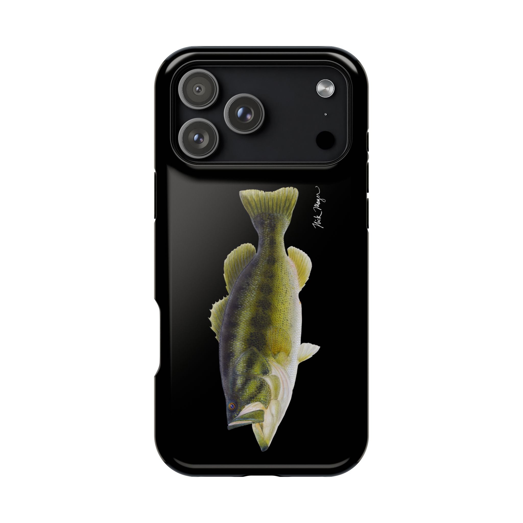 Largemouth Bass MagSafe Black iPhone Case