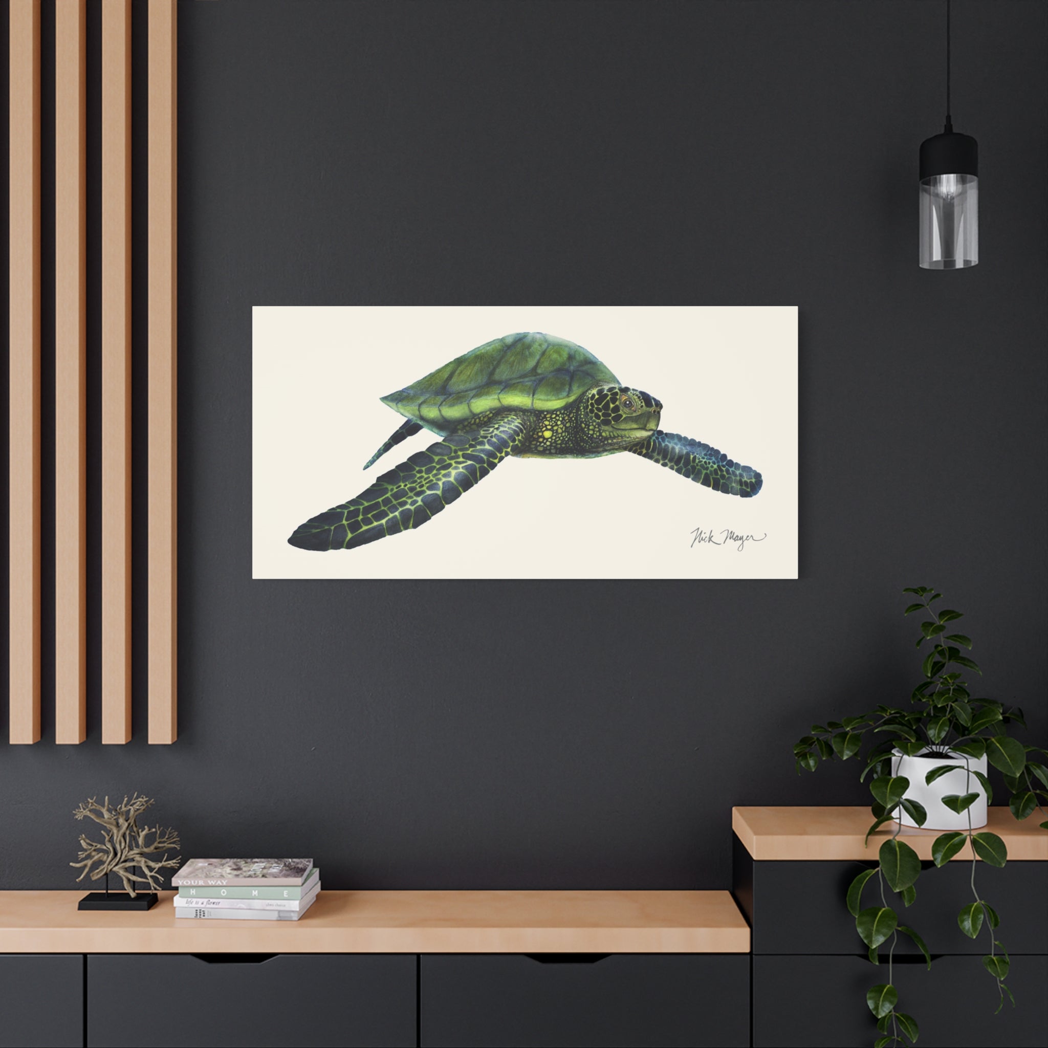 Green Sea Turtle 1 Canvas Print
