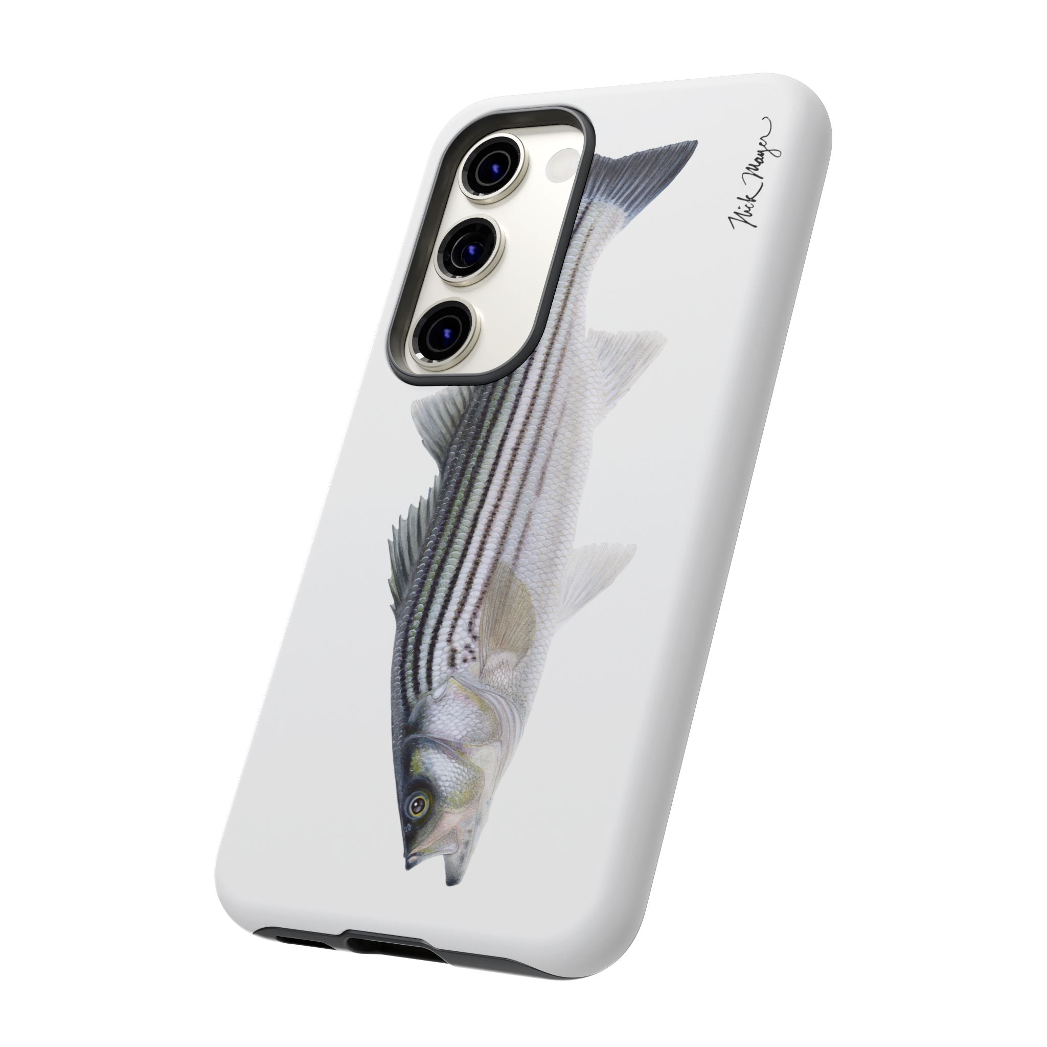 Schoolie Striper White Phone Case (Samsung) Printify