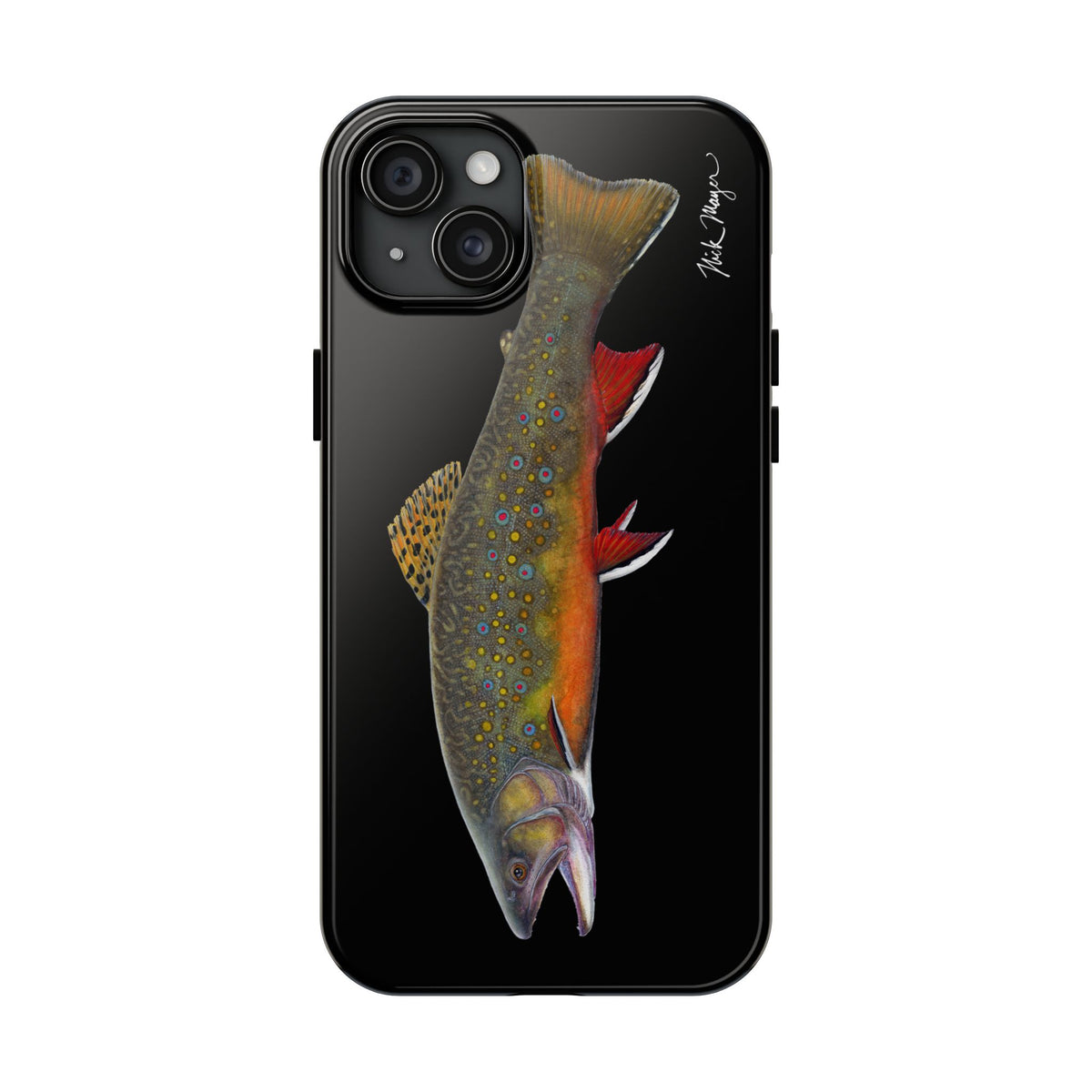 Brook Trout Black Phone Case (iPhone) Printify
