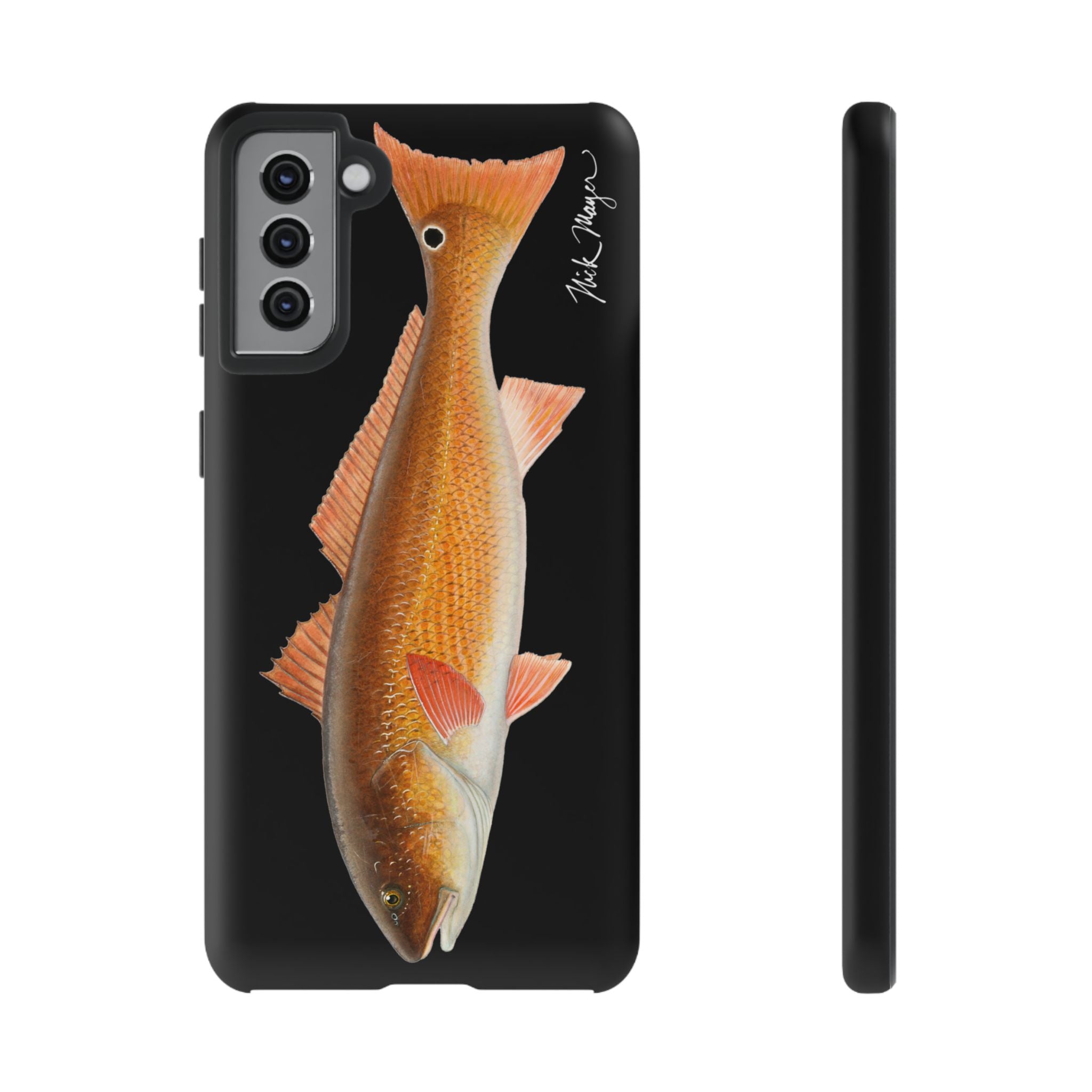 Redfish Black Phone Case (Samsung) Printify