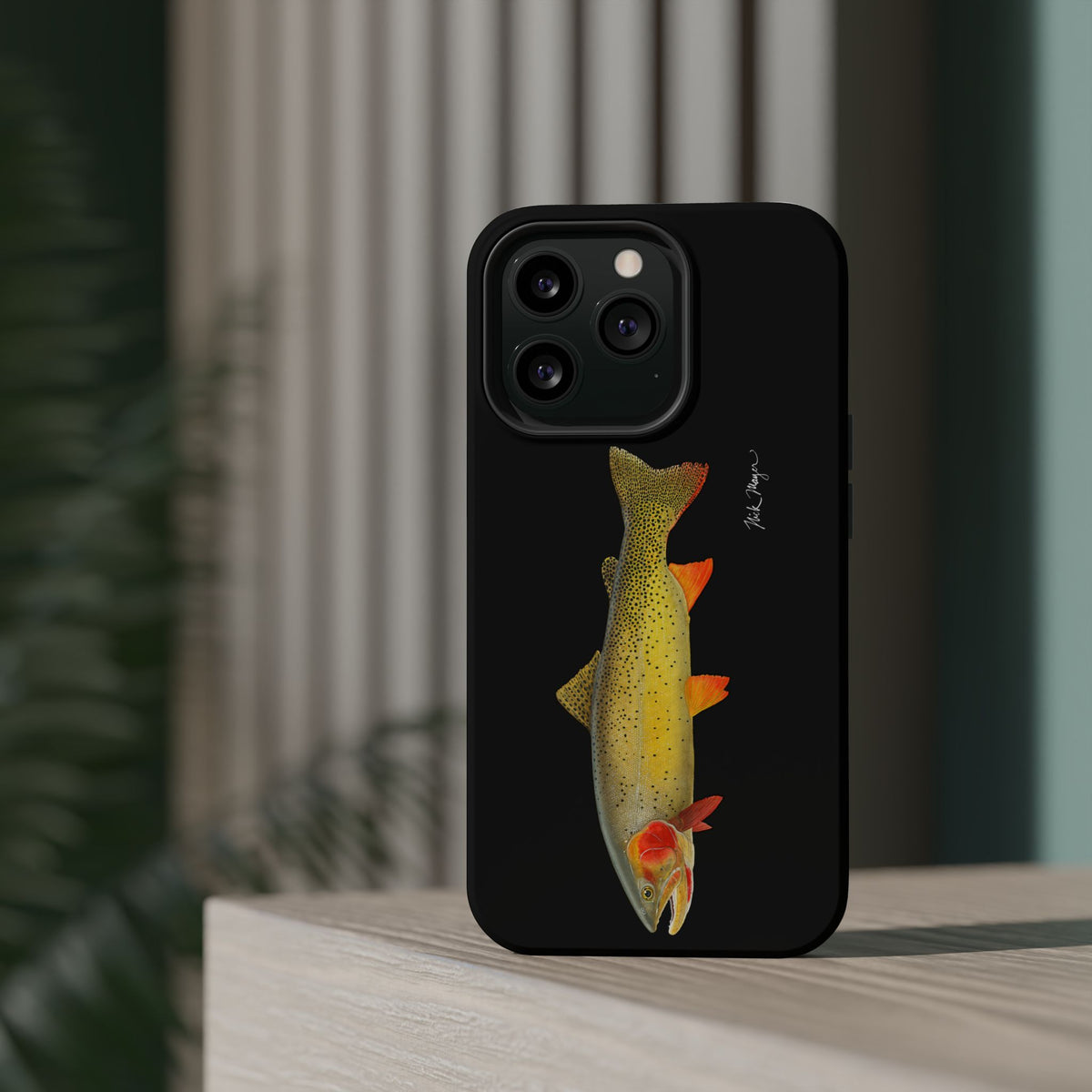 Cutthroat Trout 1 Black MagSafe iPhone Case Printify