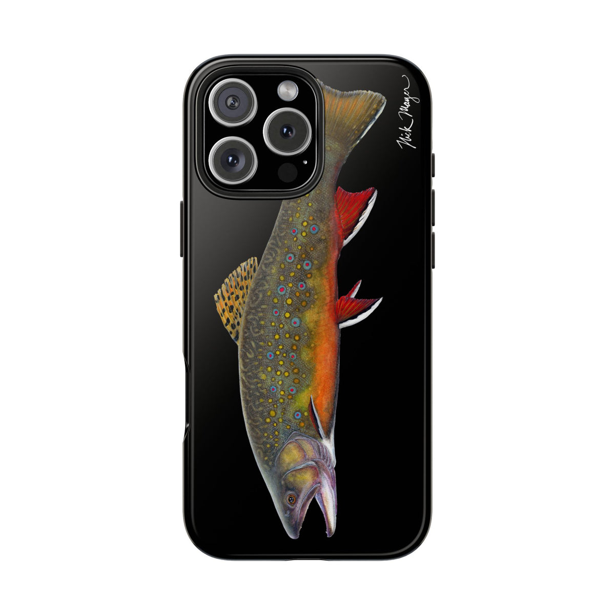 Brook Trout Black Phone Case (iPhone) Printify