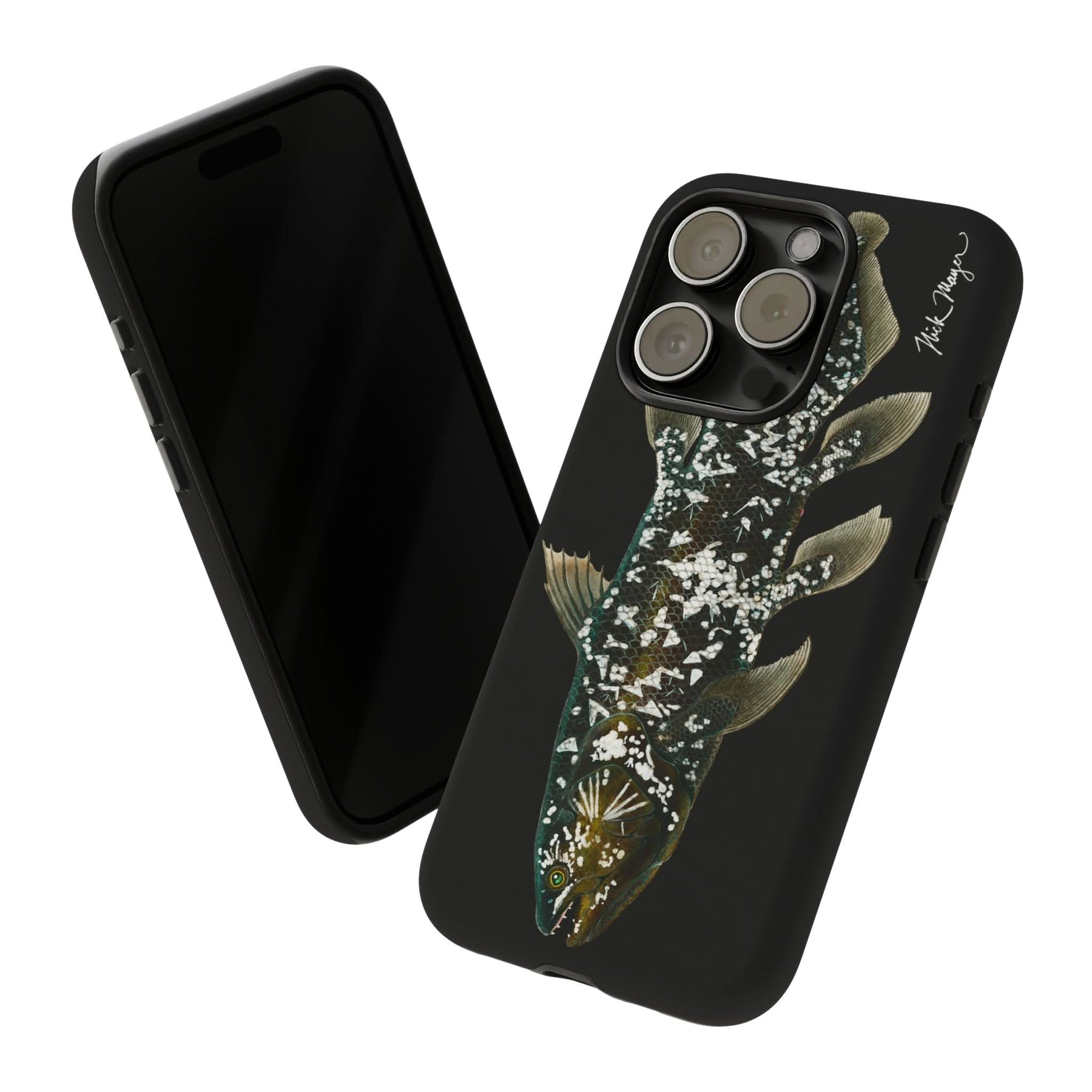 Coelacanth Black iPhone 15 Case