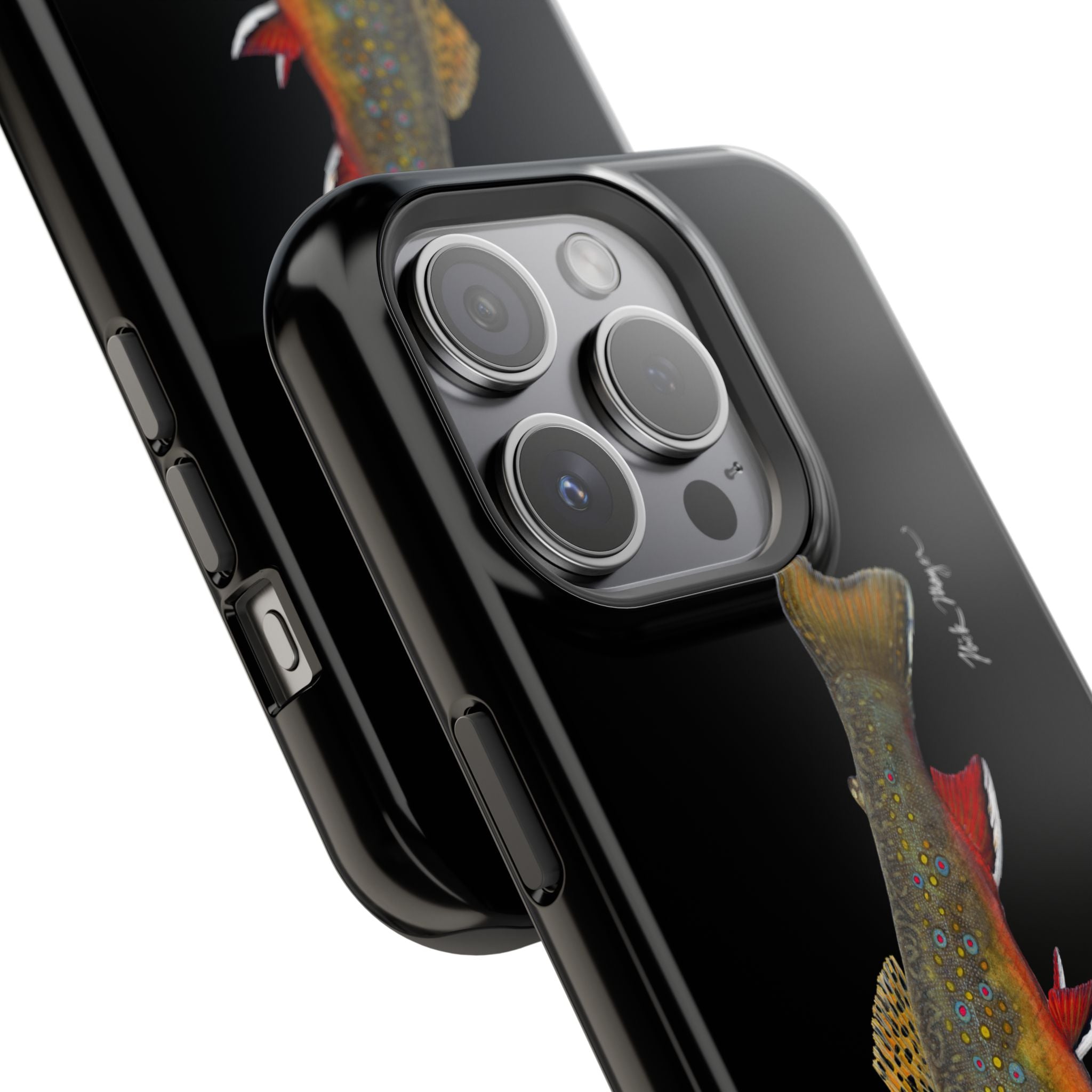 Brook Trout MagSafe Black iPhone Case