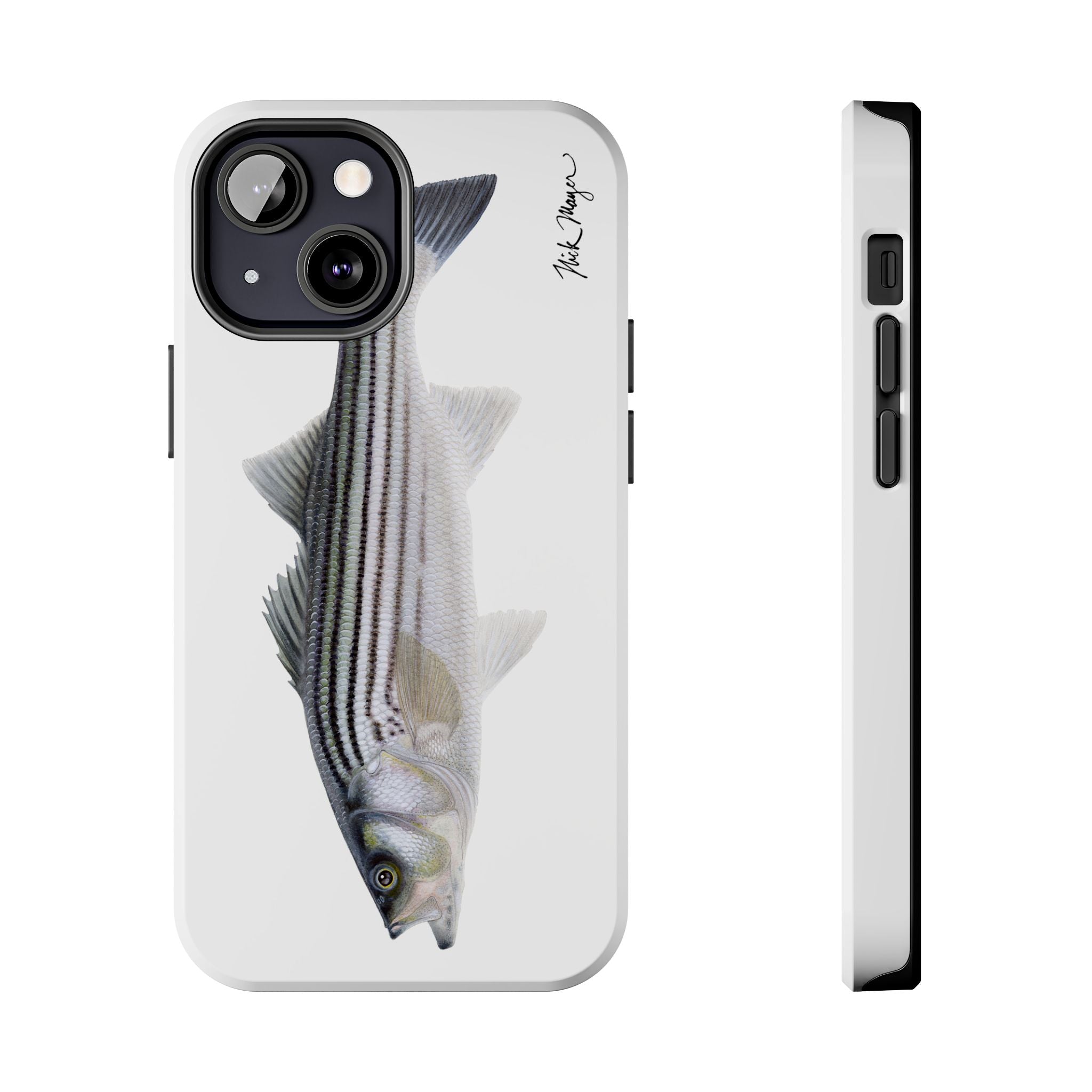 Schoolie Striper White Phone Case (iPhone)