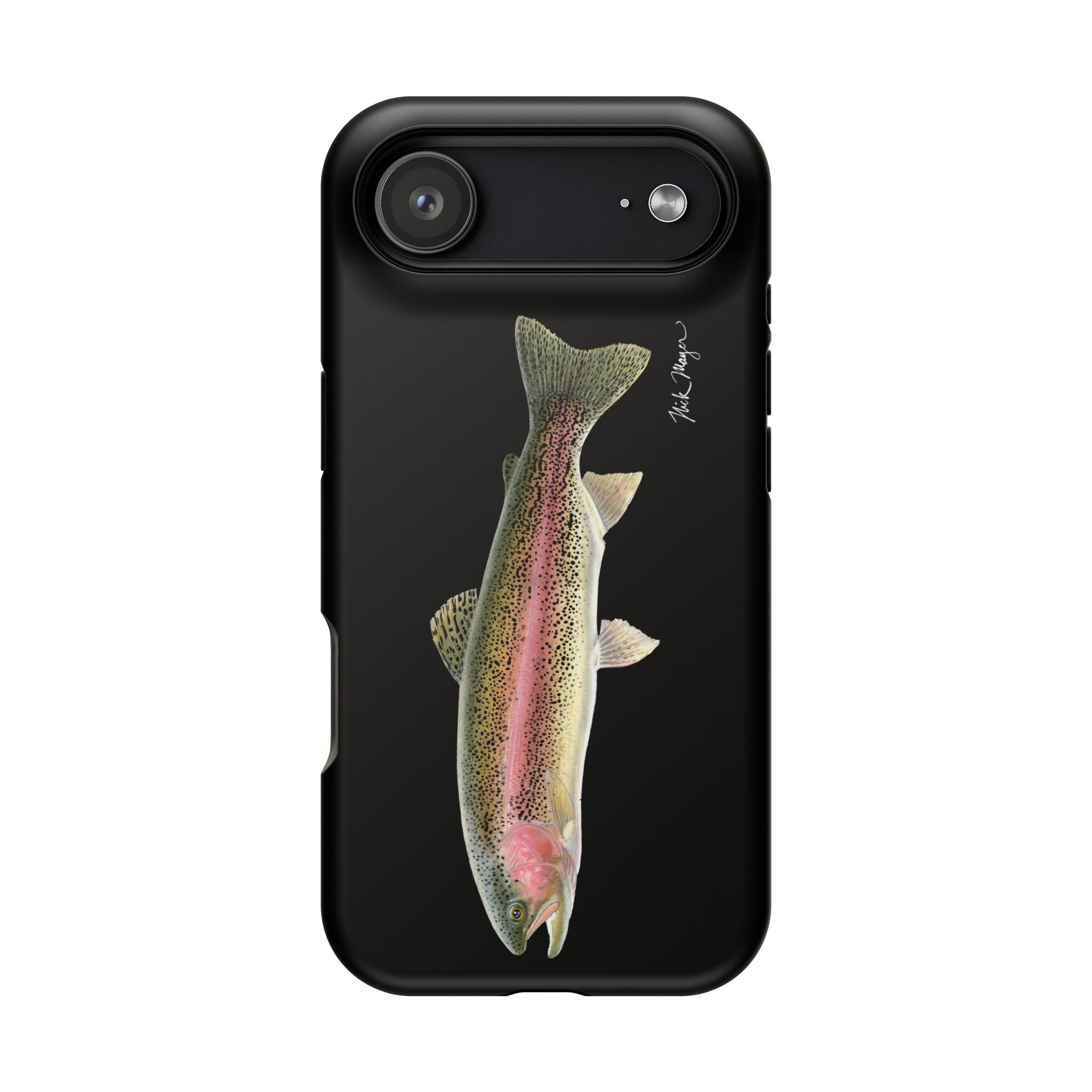 Rainbow Trout MagSafe Black iPhone Case