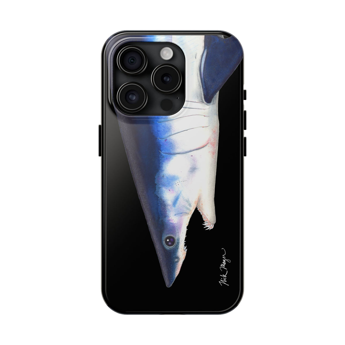 Mako Shark Face Black Case (iPhone) Printify