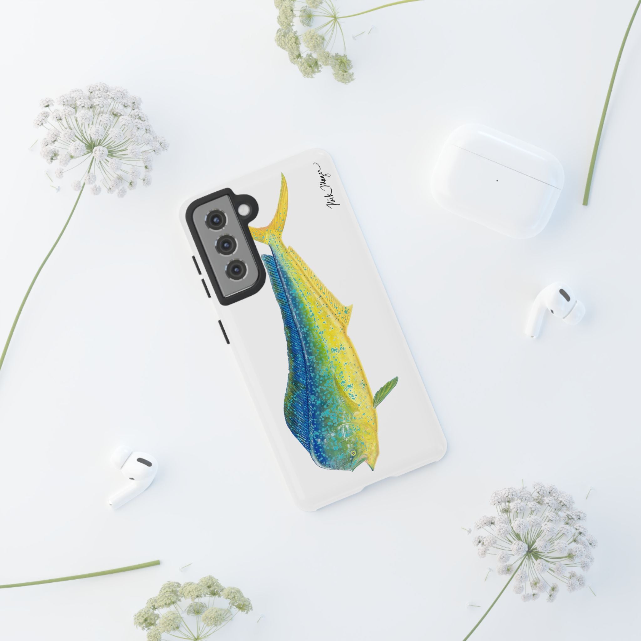 Bull Mahi White Phone Case (Samsung)