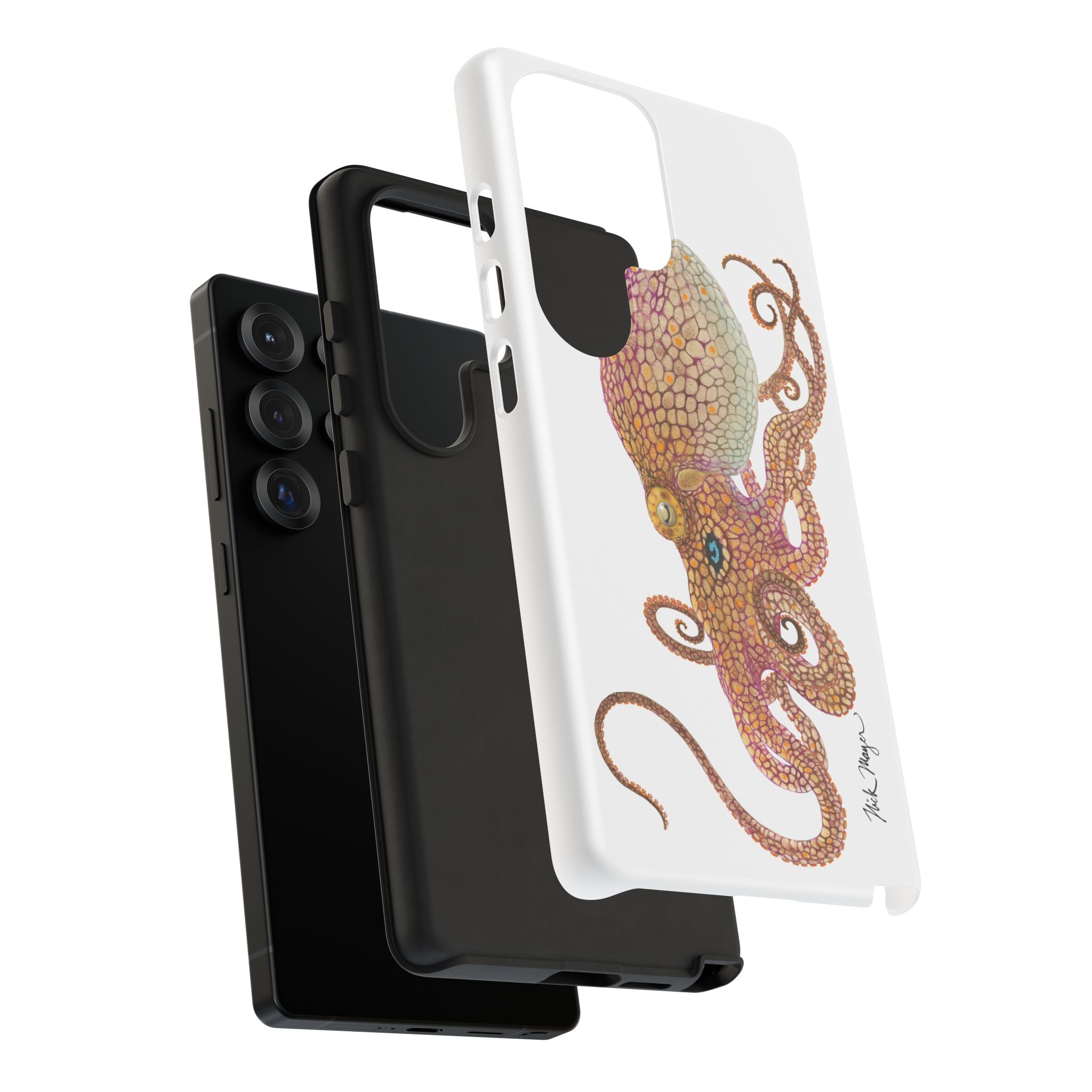 Two Spot Octopus White Phone Case (Samsung)