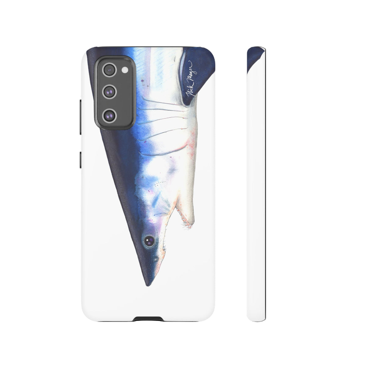 Mako Shark Face White Phone Case (Samsung) Printify