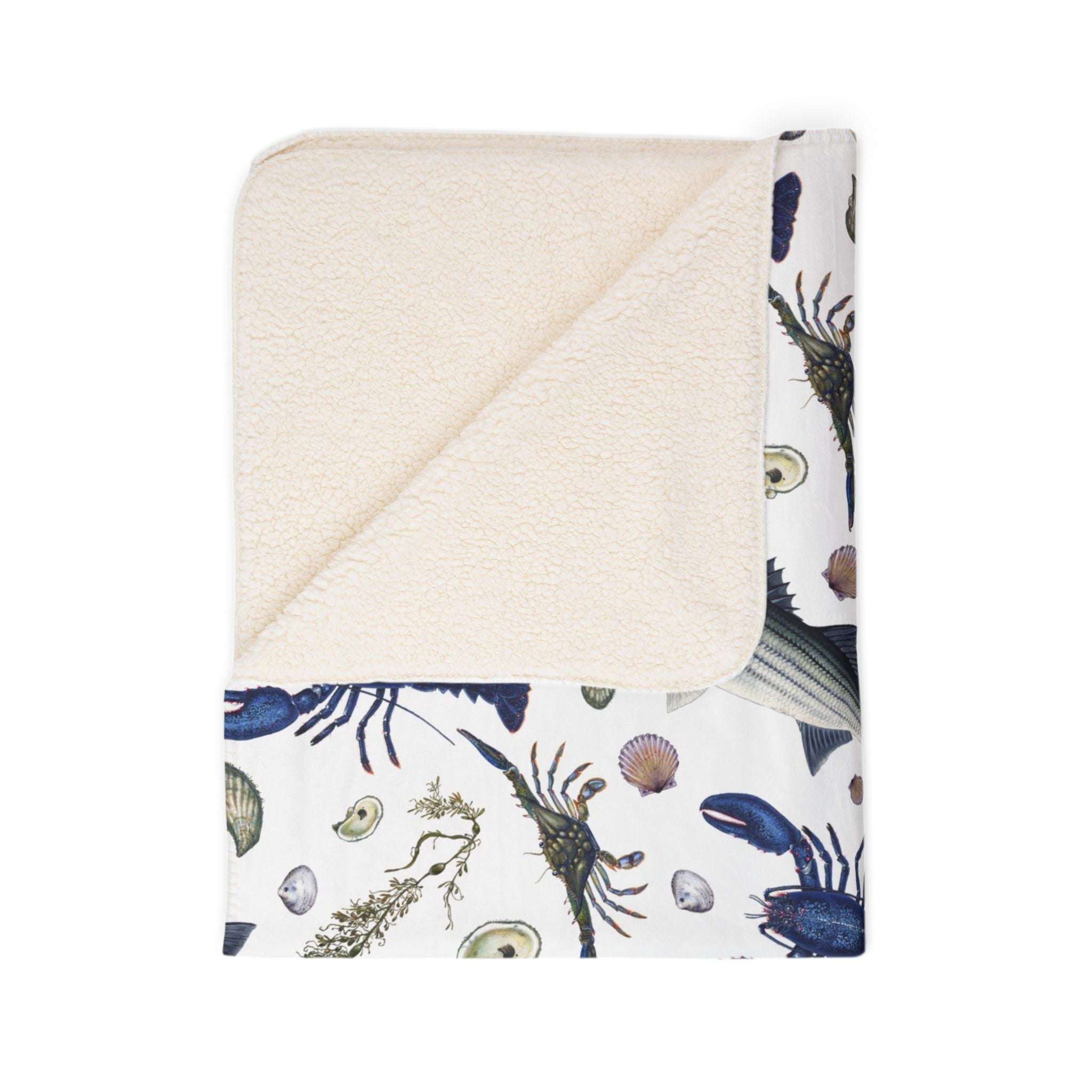 NE Sealife Super Soft Sherpa Blanket