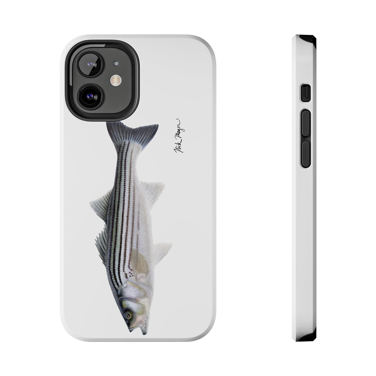 Schoolie Striper White Phone Case (iPhone) Printify