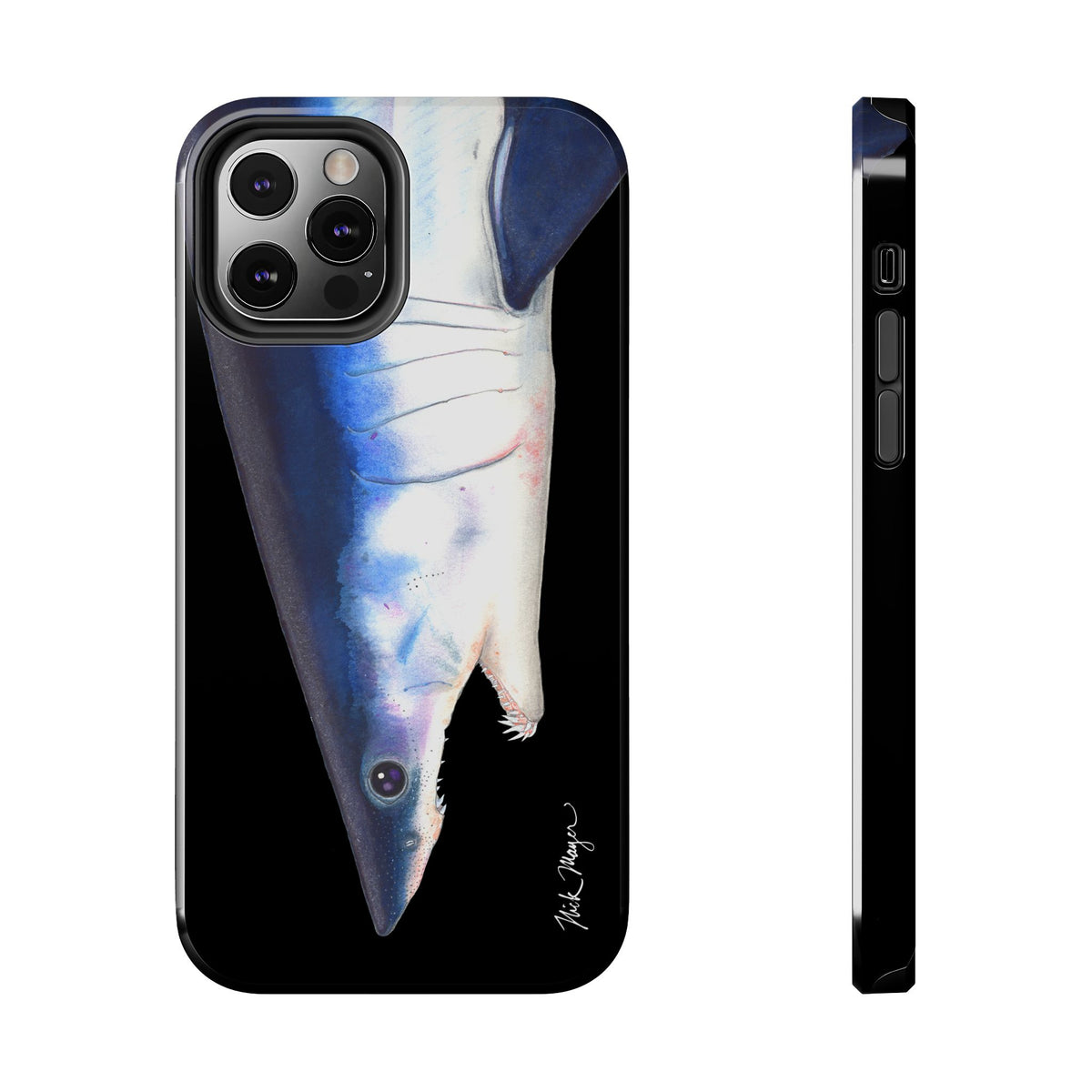 Mako Shark Face Black Case (iPhone) Printify
