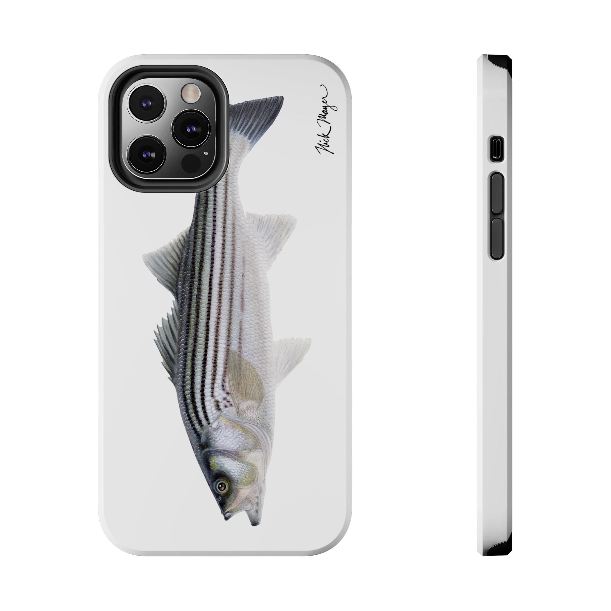 Schoolie Striper White Phone Case (iPhone)