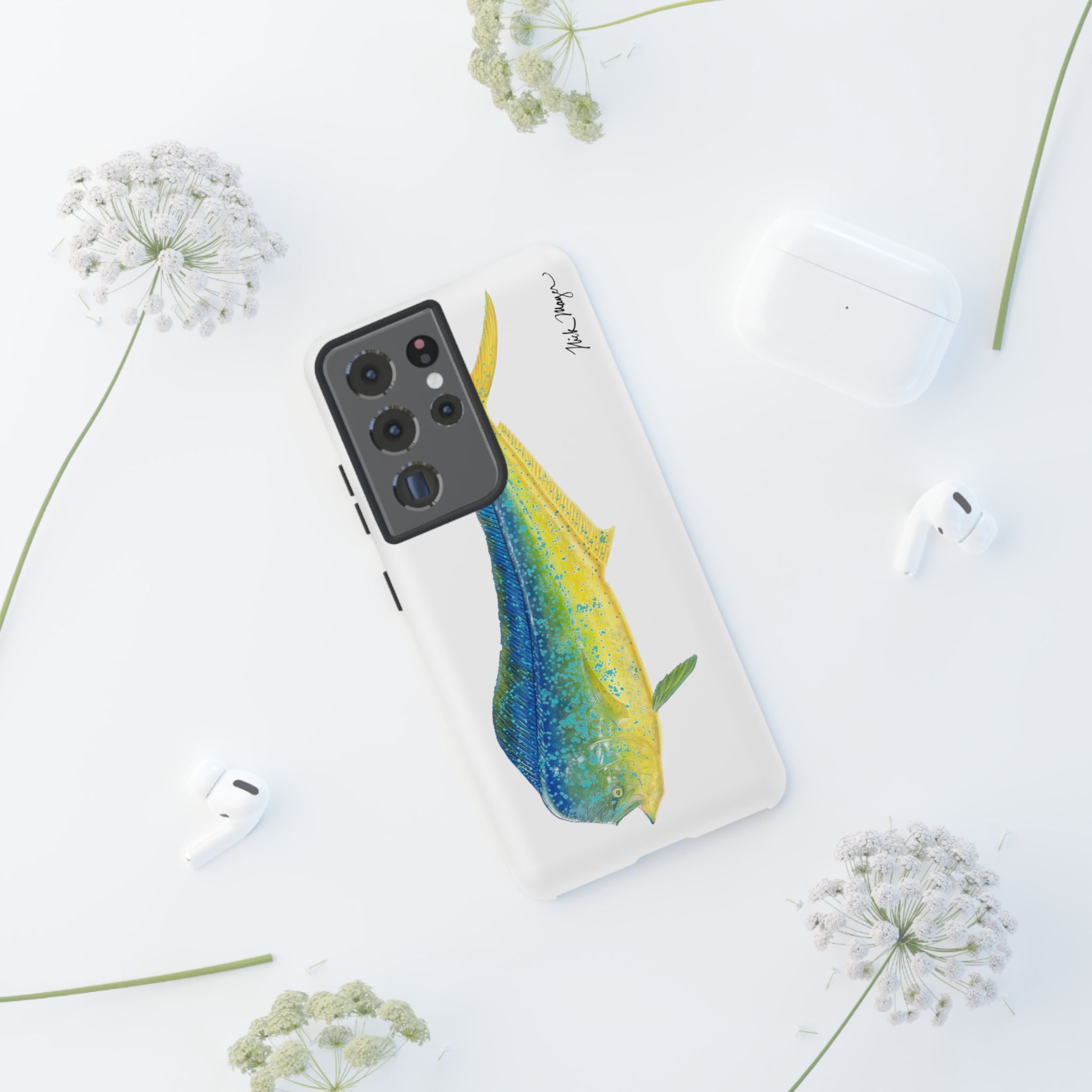 Bull Mahi White Phone Case (Samsung)