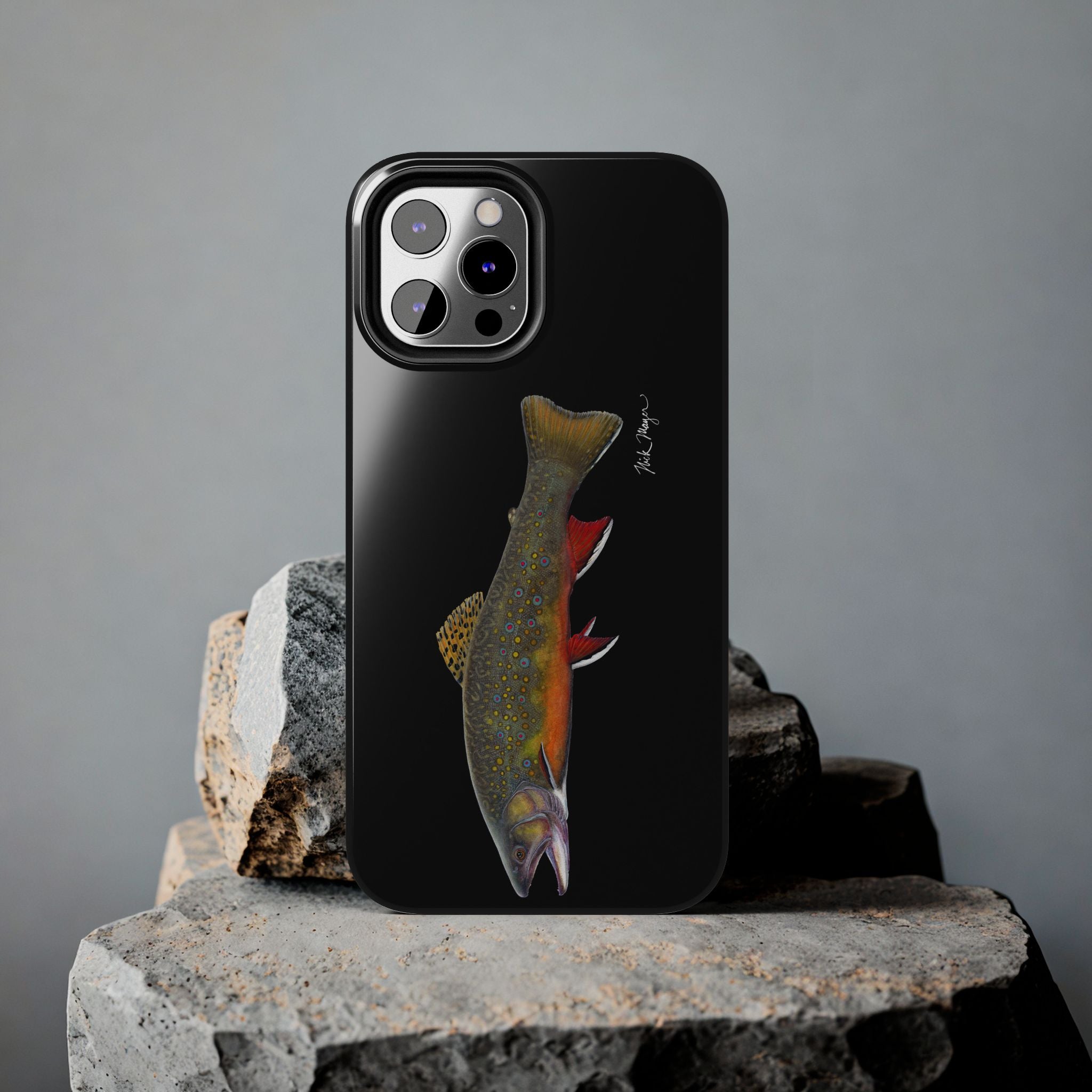 Brook Trout Black Phone Case (iPhone)