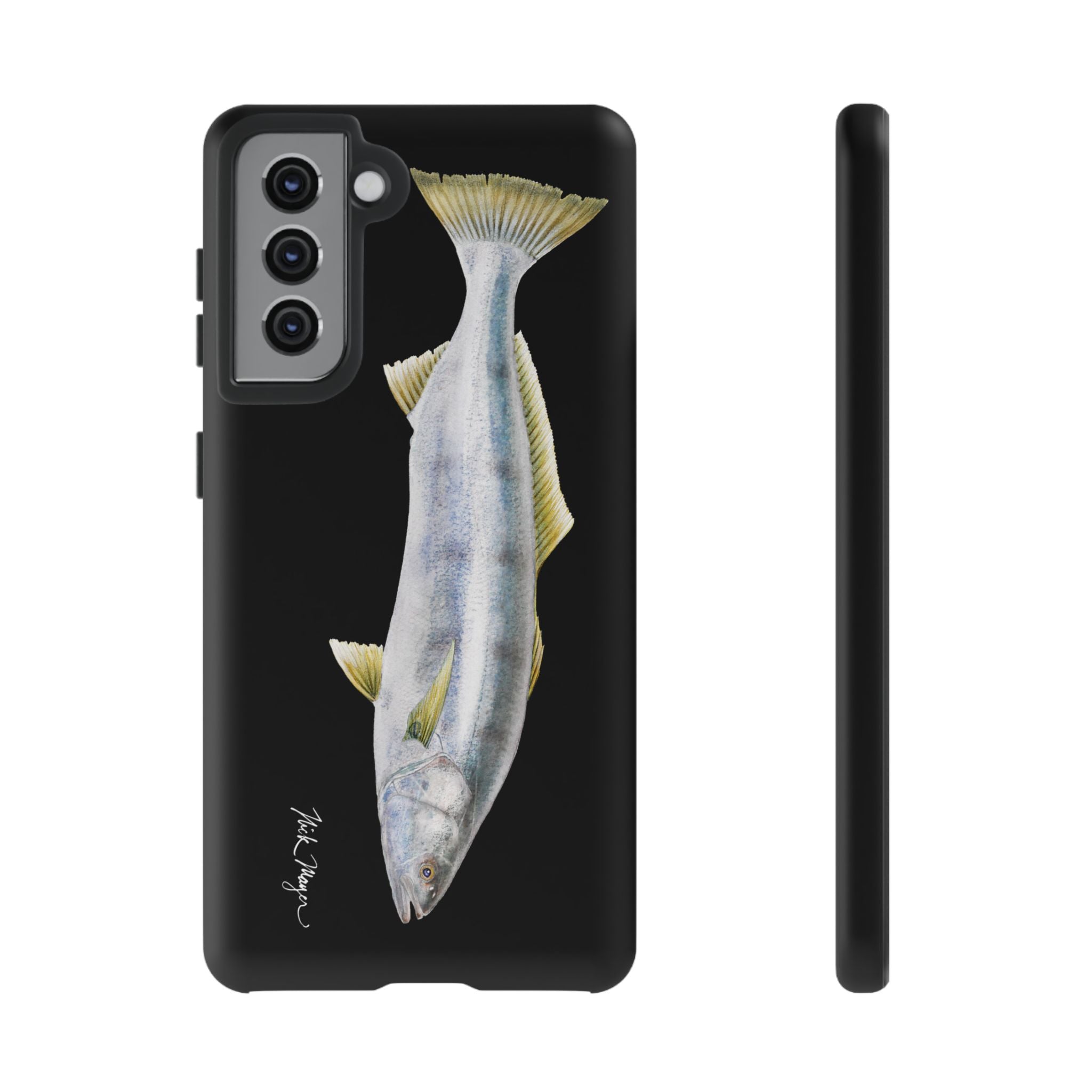 White Sea Bass Phone Case (Samsung) - black