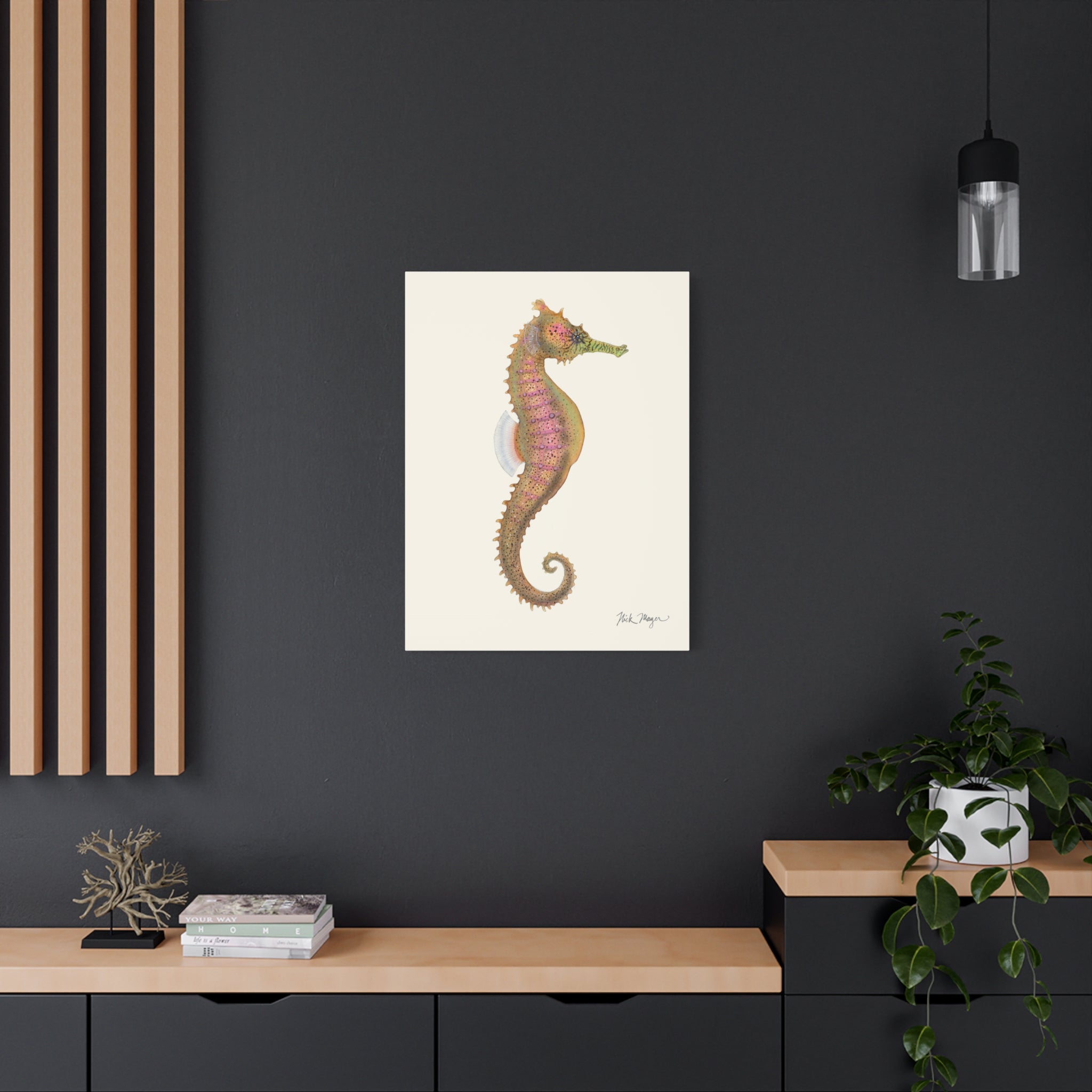 Estuary Seahorse Canvas Print