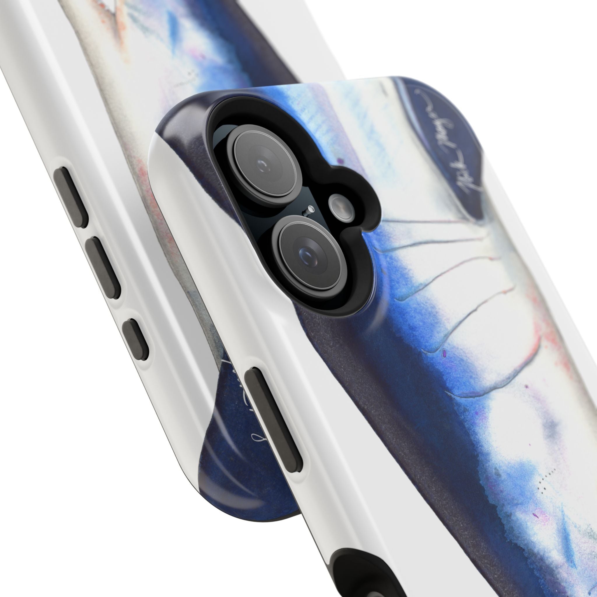 Mako Shark Face MagSafe White iPhone Case