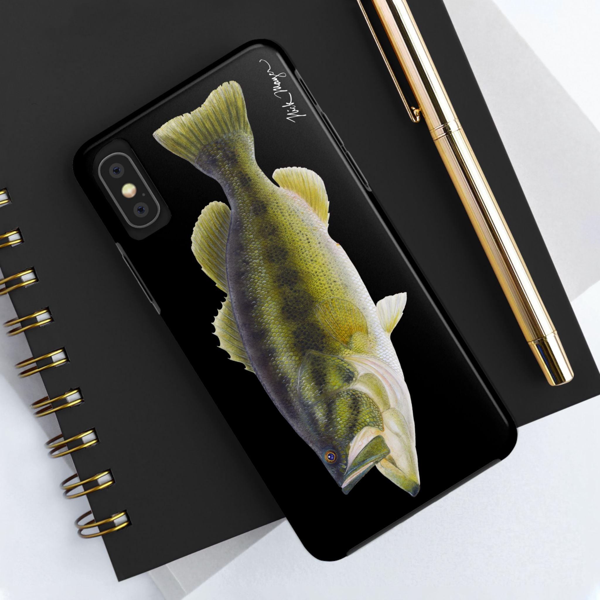 Largemouth Bass Black Phone Case (iPhone)