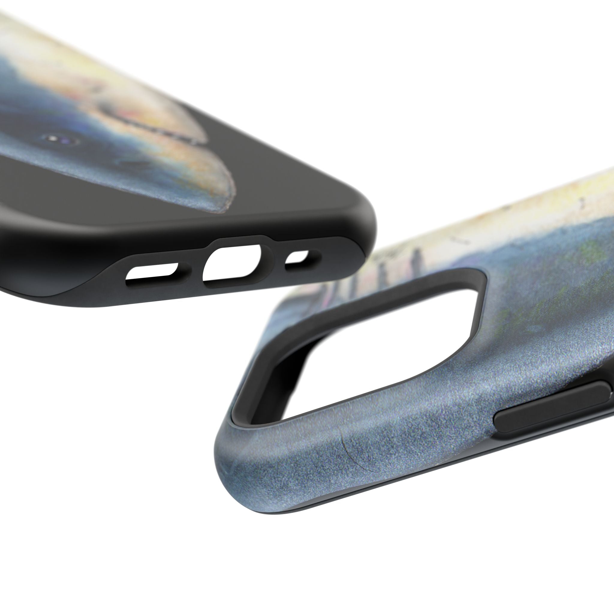 Great White Shark Face MagSafe Black iPhone Case
