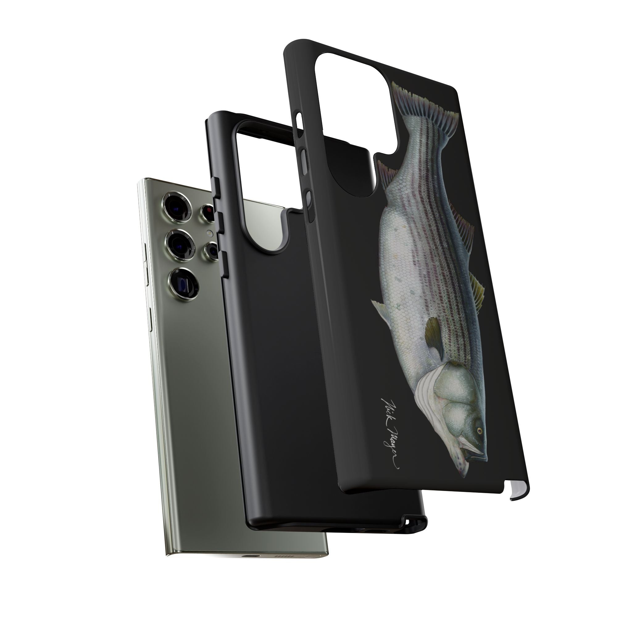 Cow Striper Phone Case (Samsung) - black