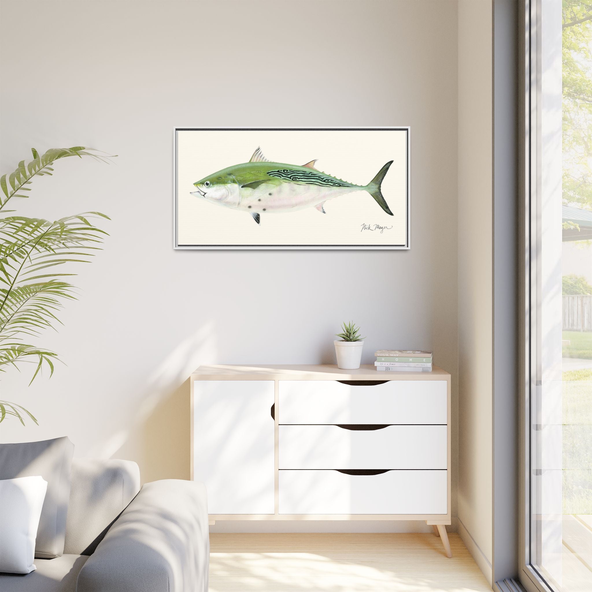 Albie Framed Canvas Print