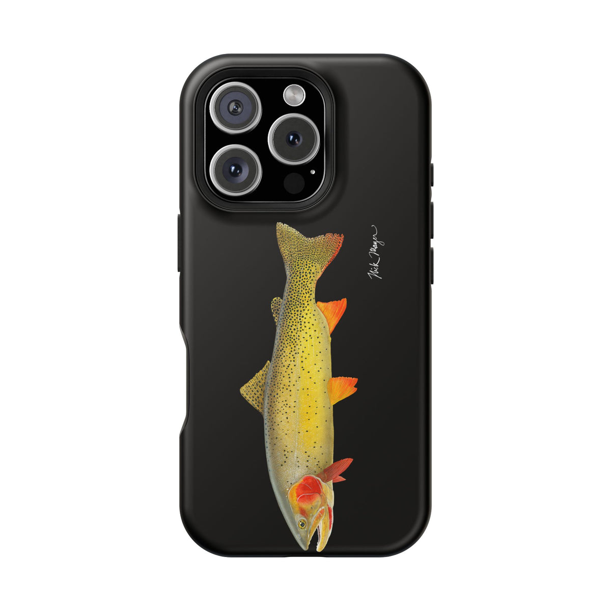 Cutthroat Trout 1 Black MagSafe iPhone Case Printify
