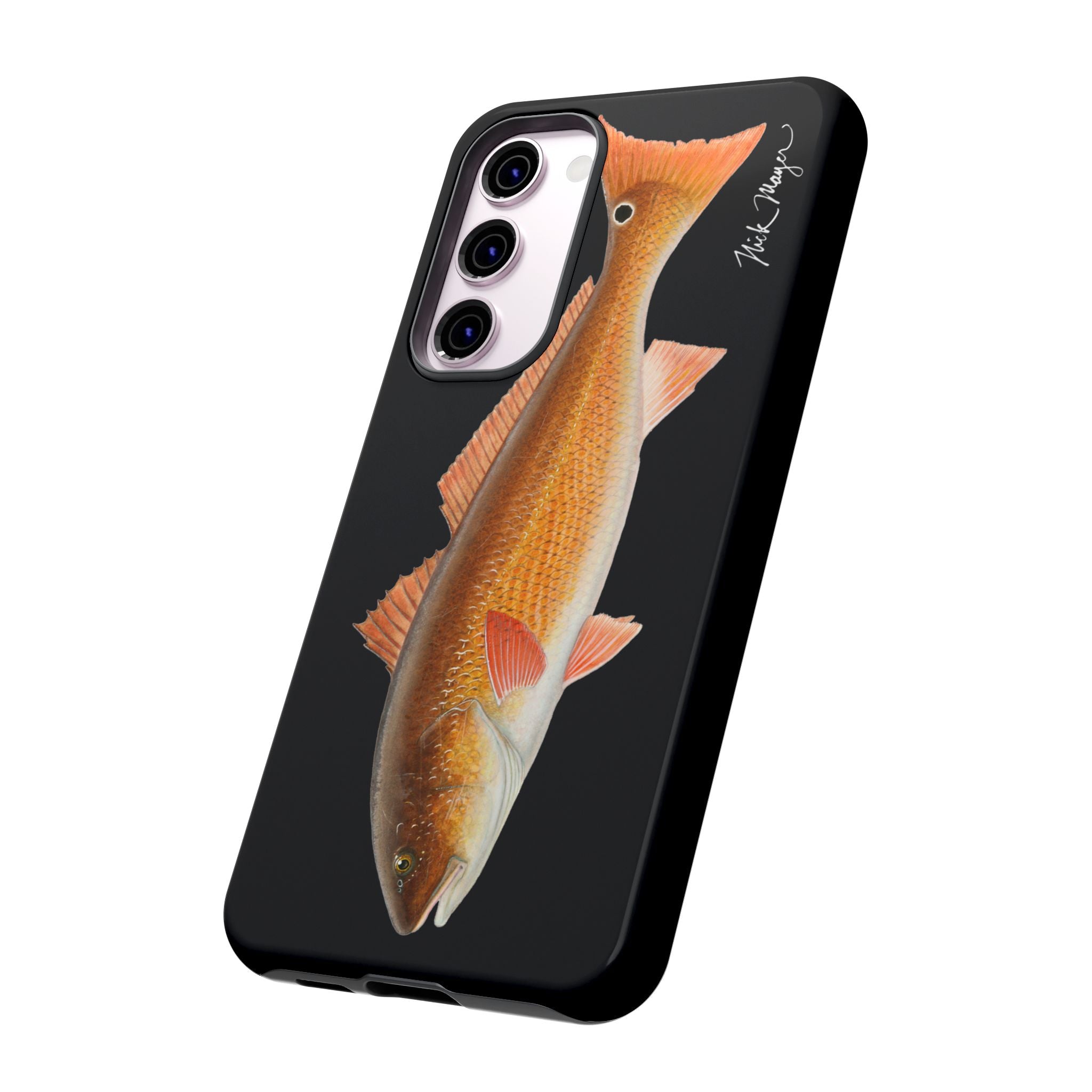 Redfish Black Phone Case (Samsung) Printify
