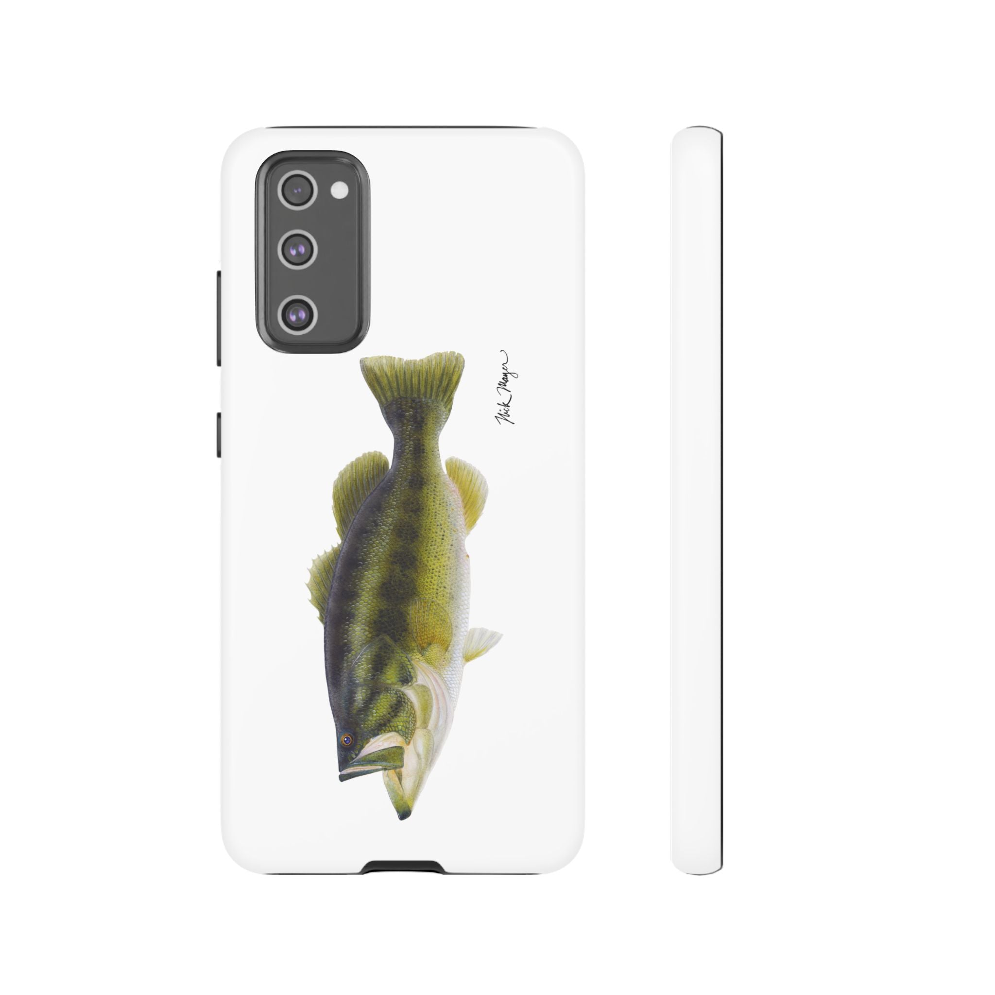 Largemouth Bass White Phone Case (Samsung) Printify