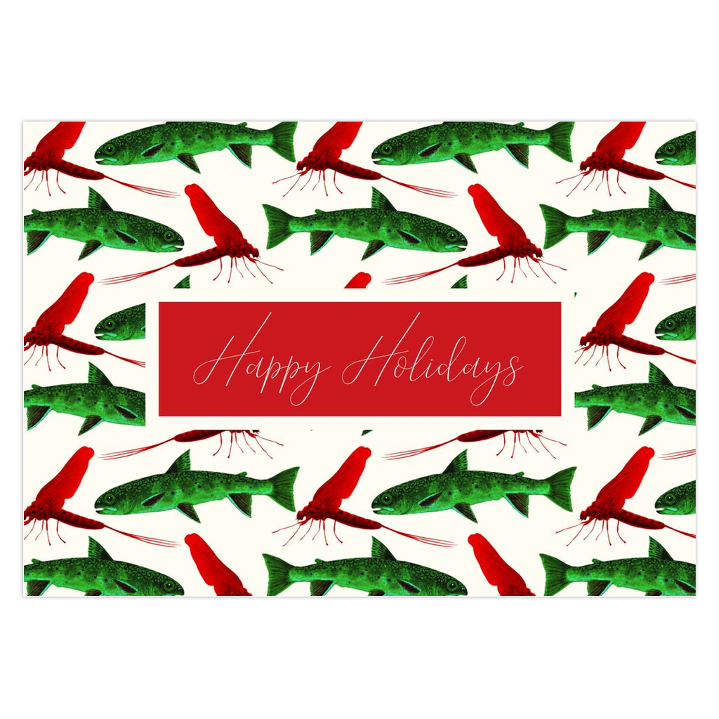 Trout & Mayflies Holiday Card