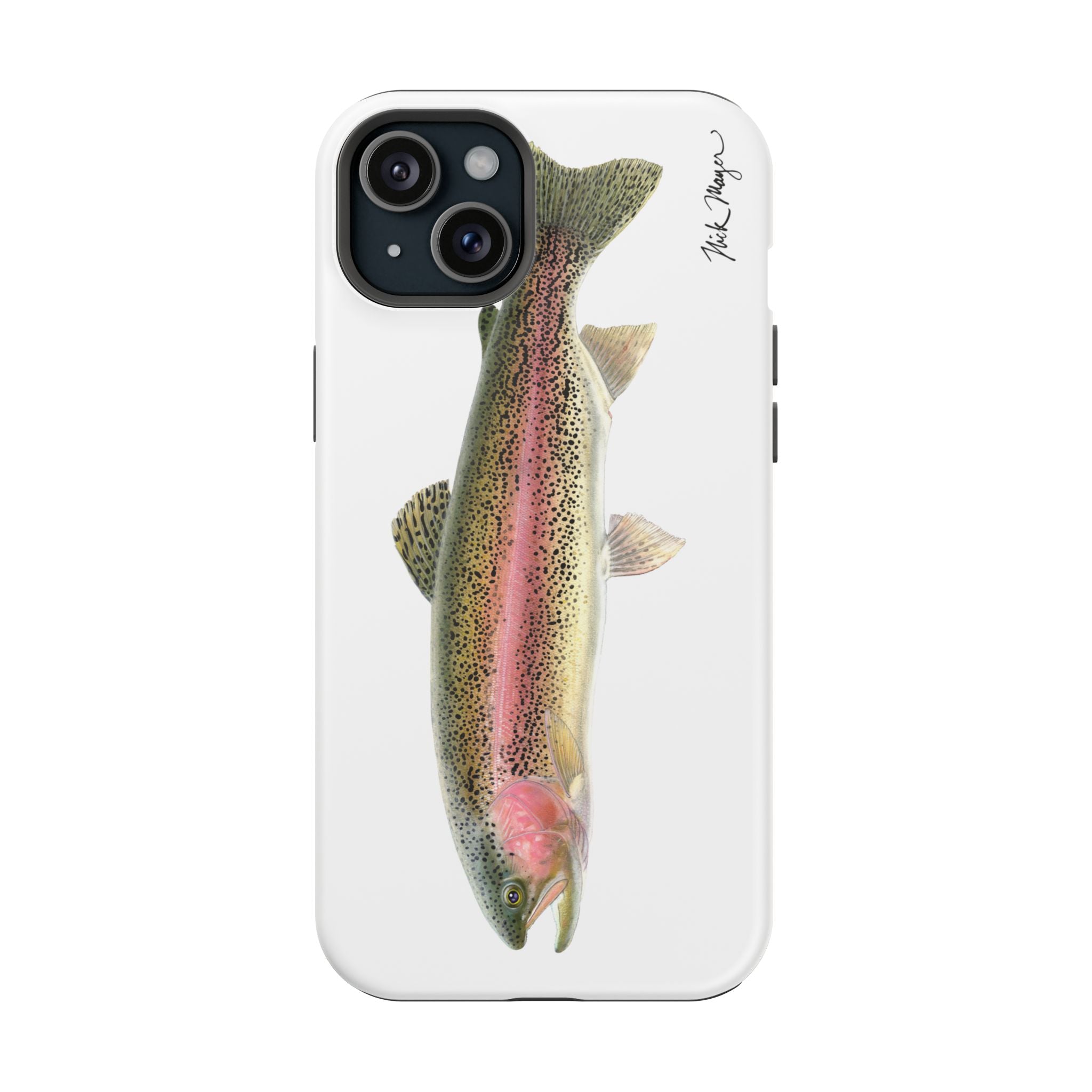 Rainbow Trout MagSafe White iPhone Case