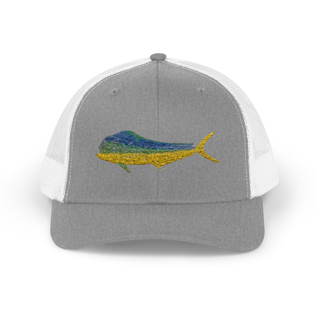 Bull Mahi Embroidered Snapback Trucker Hat Printify