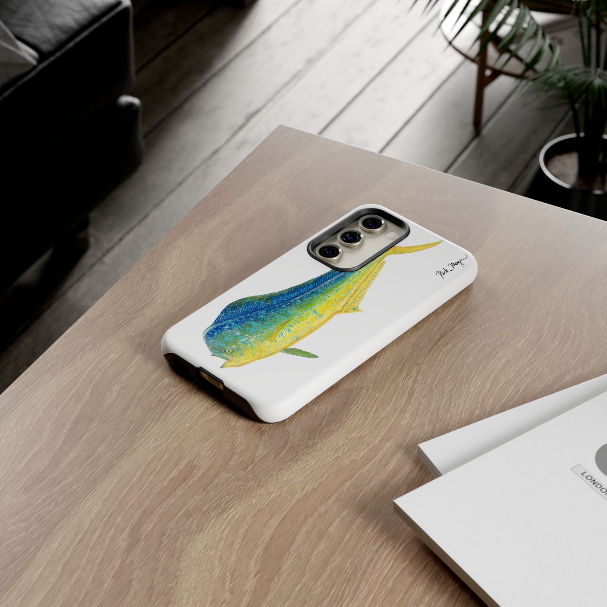Bull Mahi White Phone Case (Samsung)