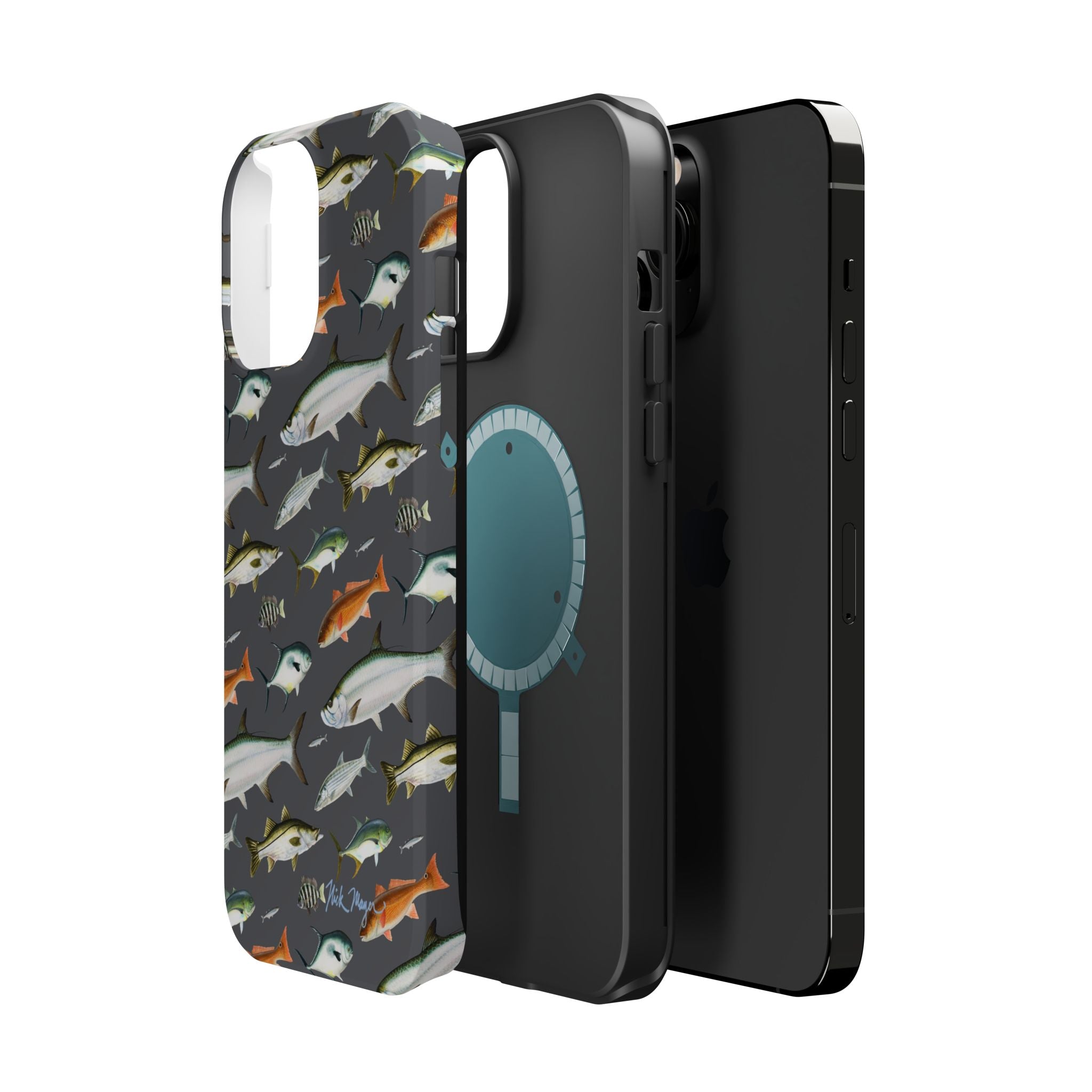 NEW Southern Fish Grey MagSafe iPhone Case