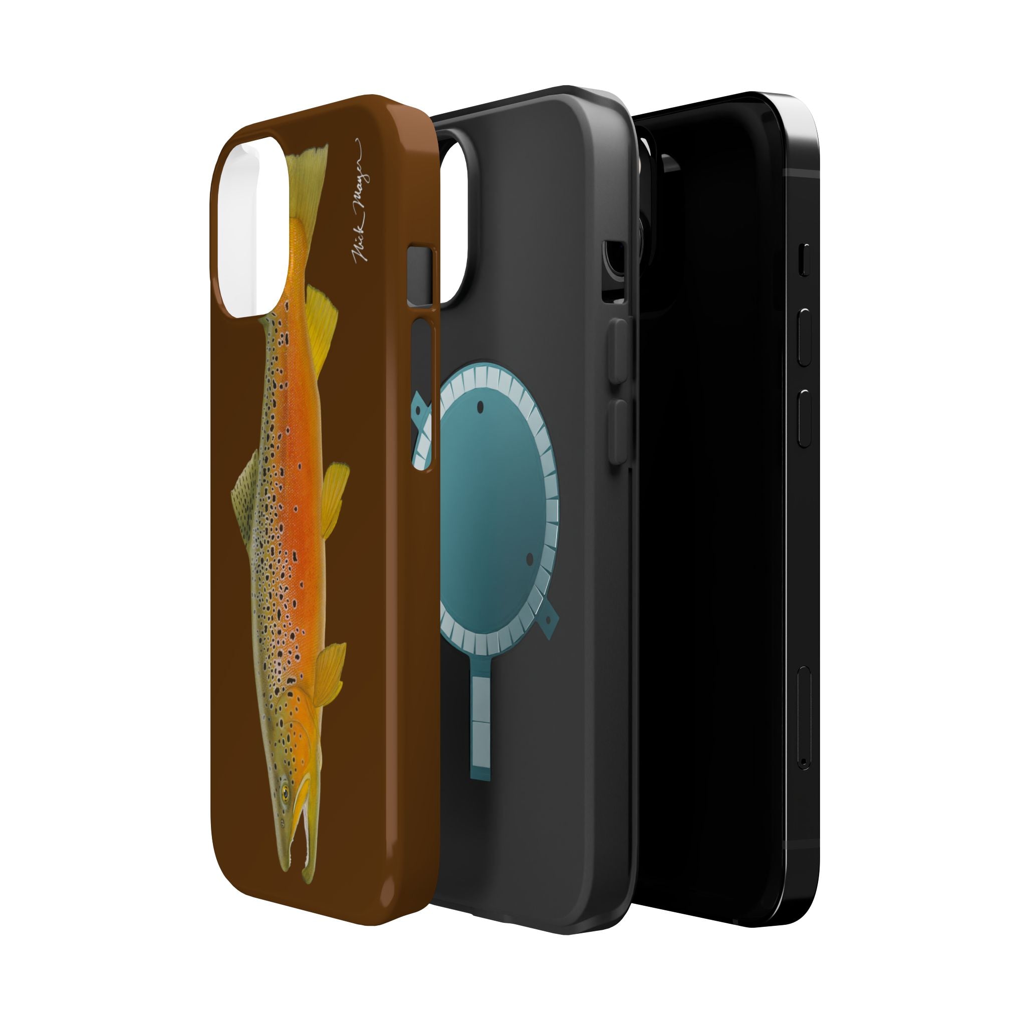 Brown Trout 2 Brown MagSafe iPhone Case, Limited Run