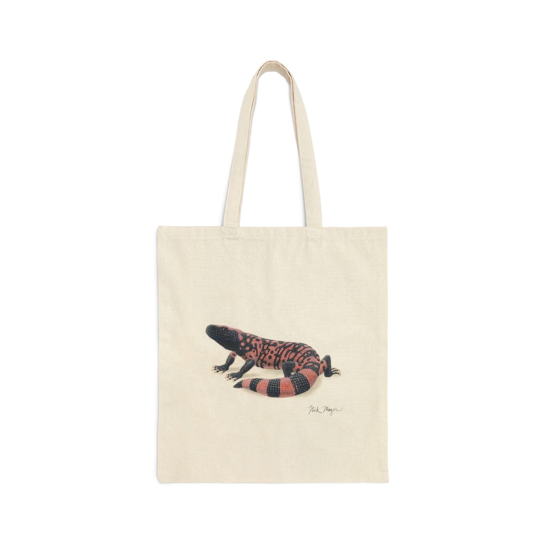 Gila Monster Cotton Canvas Tote Bag