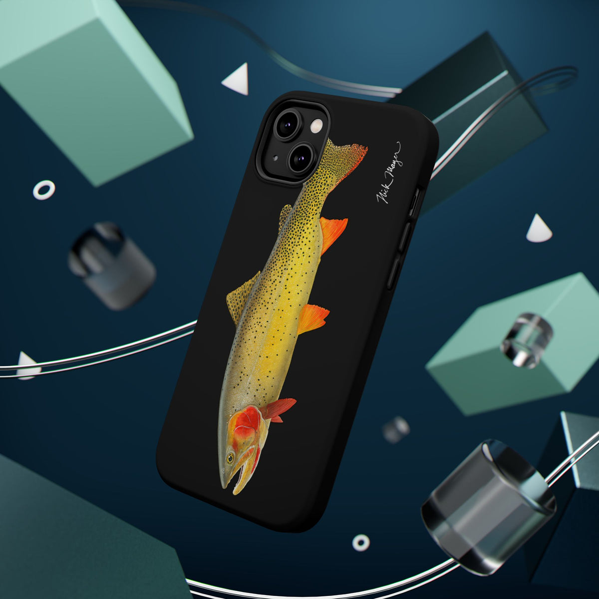 Cutthroat Trout 1 Black MagSafe iPhone Case Printify