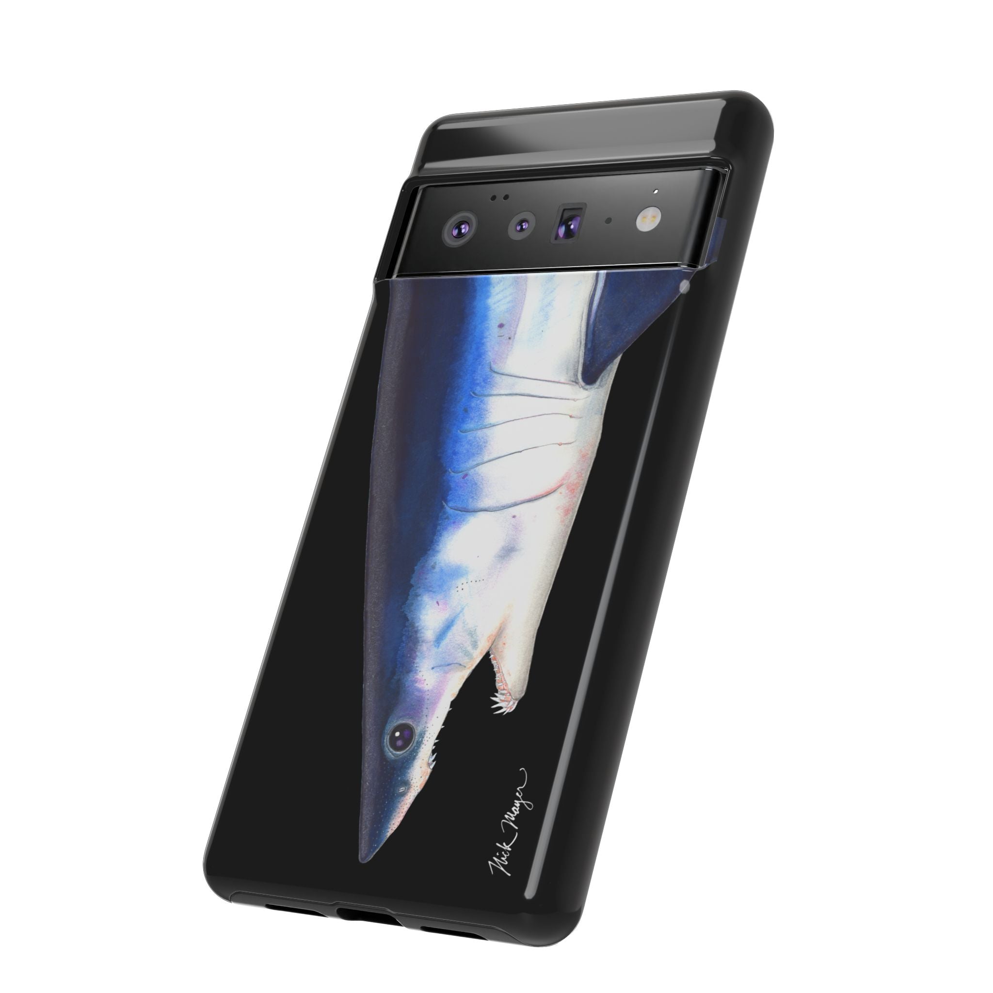 Mako Shark Face Black Phone Case (Samsung) Printify