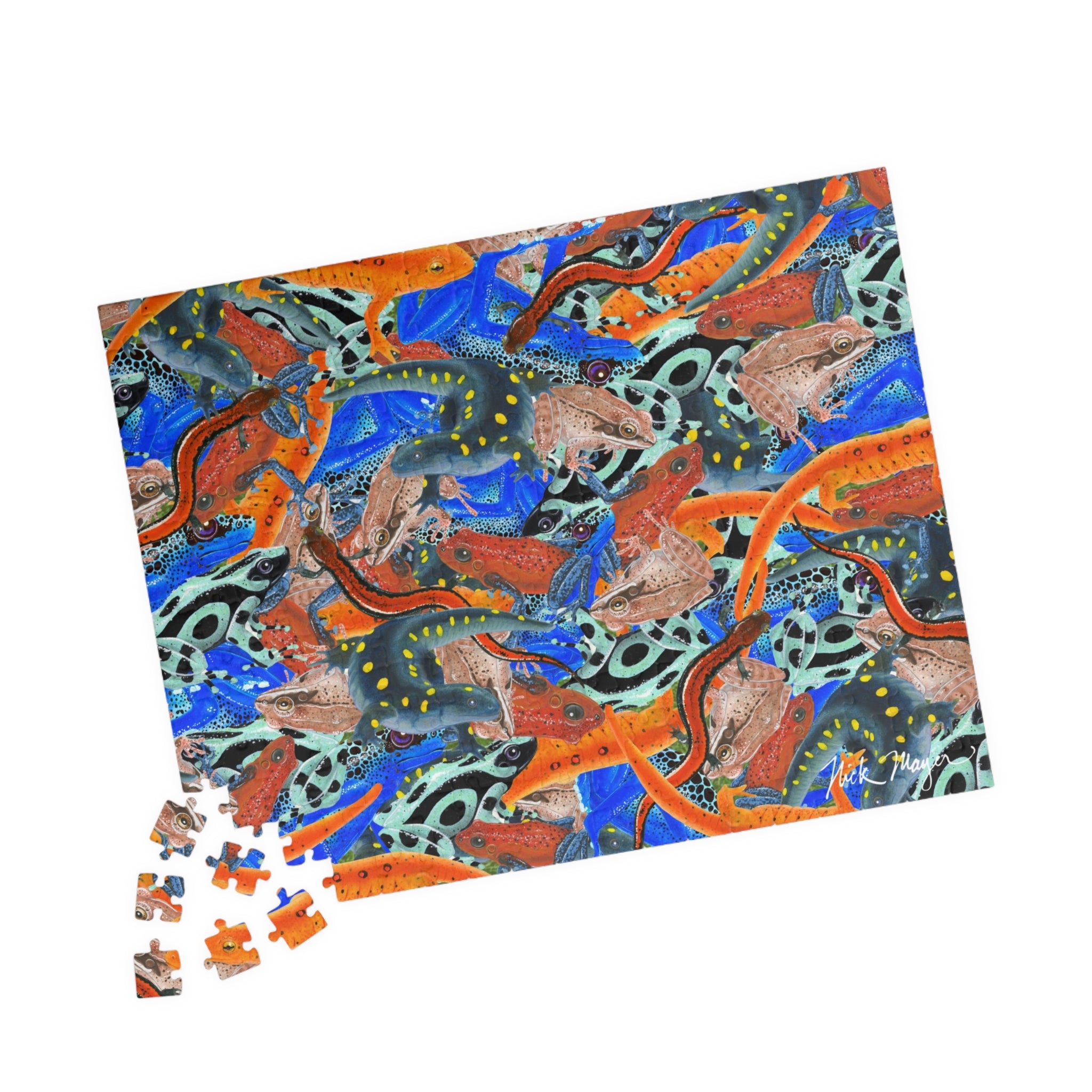 Frogs and Salamanders Puzzle (110, 252, 520, 1014-piece)