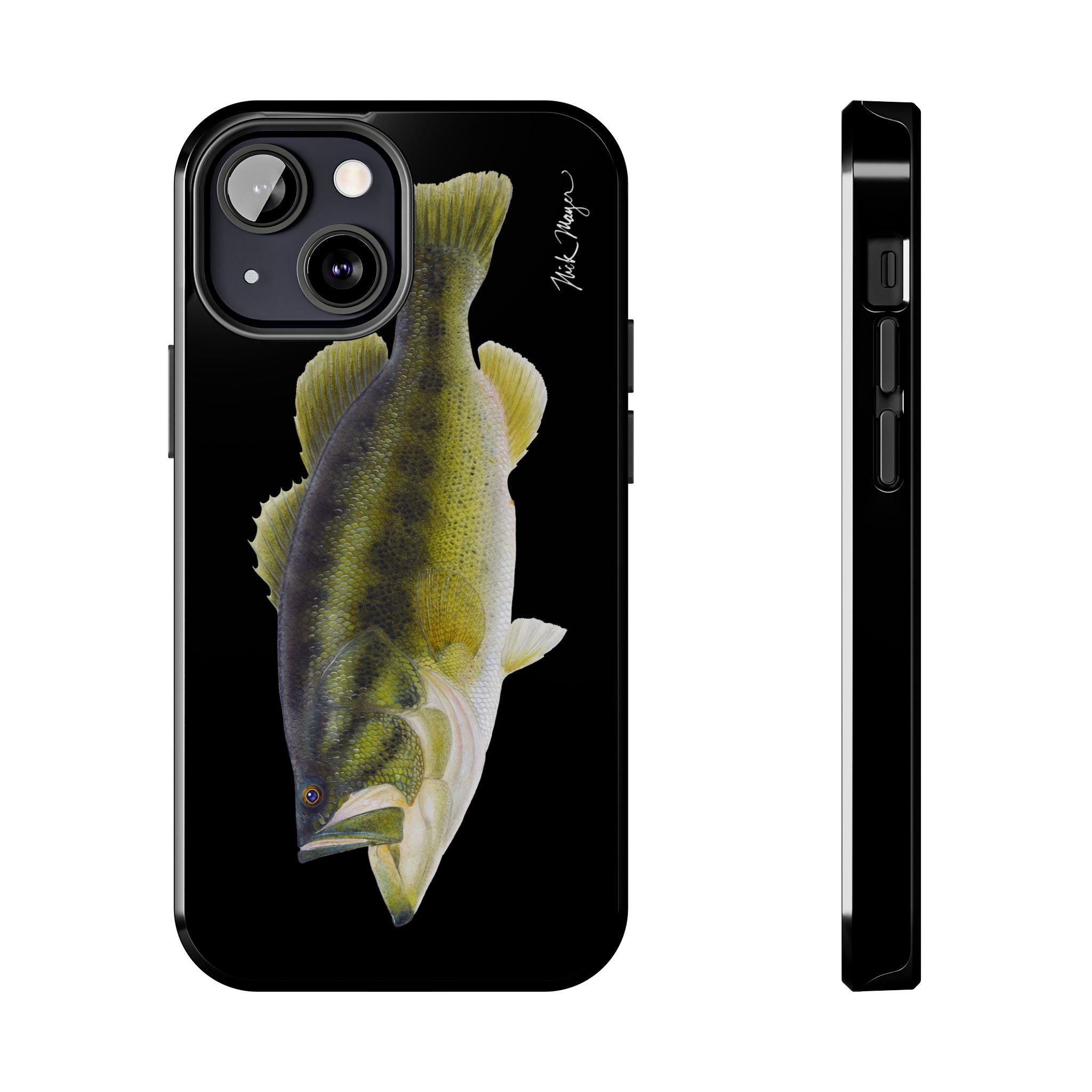 Largemouth Bass Black Phone Case (iPhone)