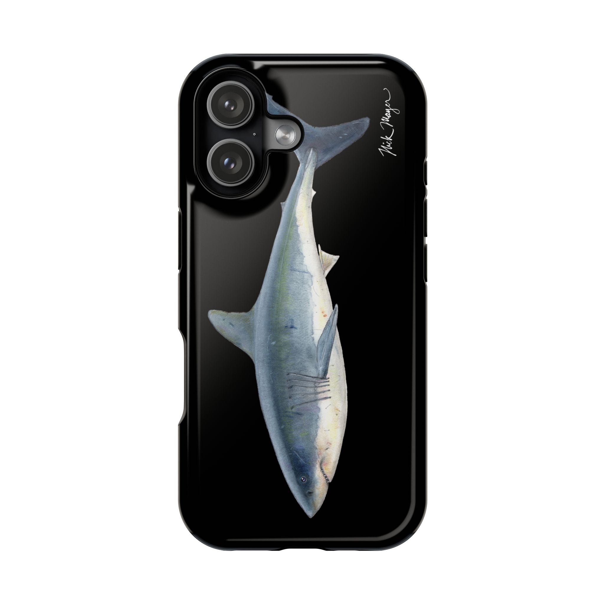 Great White Shark Black MagSafe iPhone Case