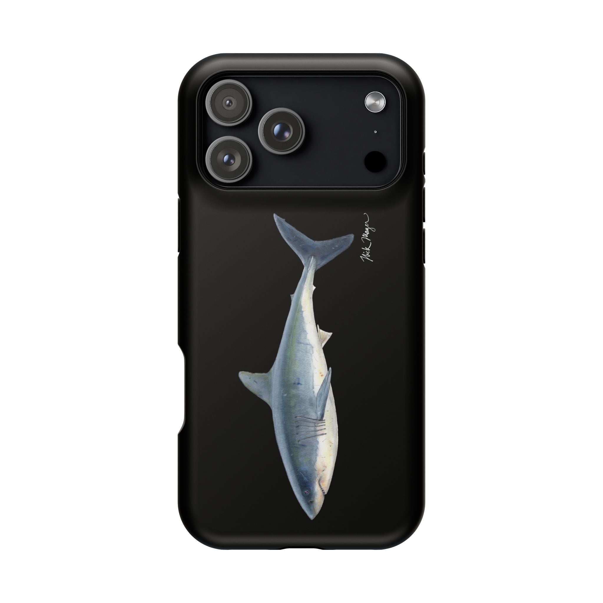 Great White Shark Black MagSafe iPhone Case