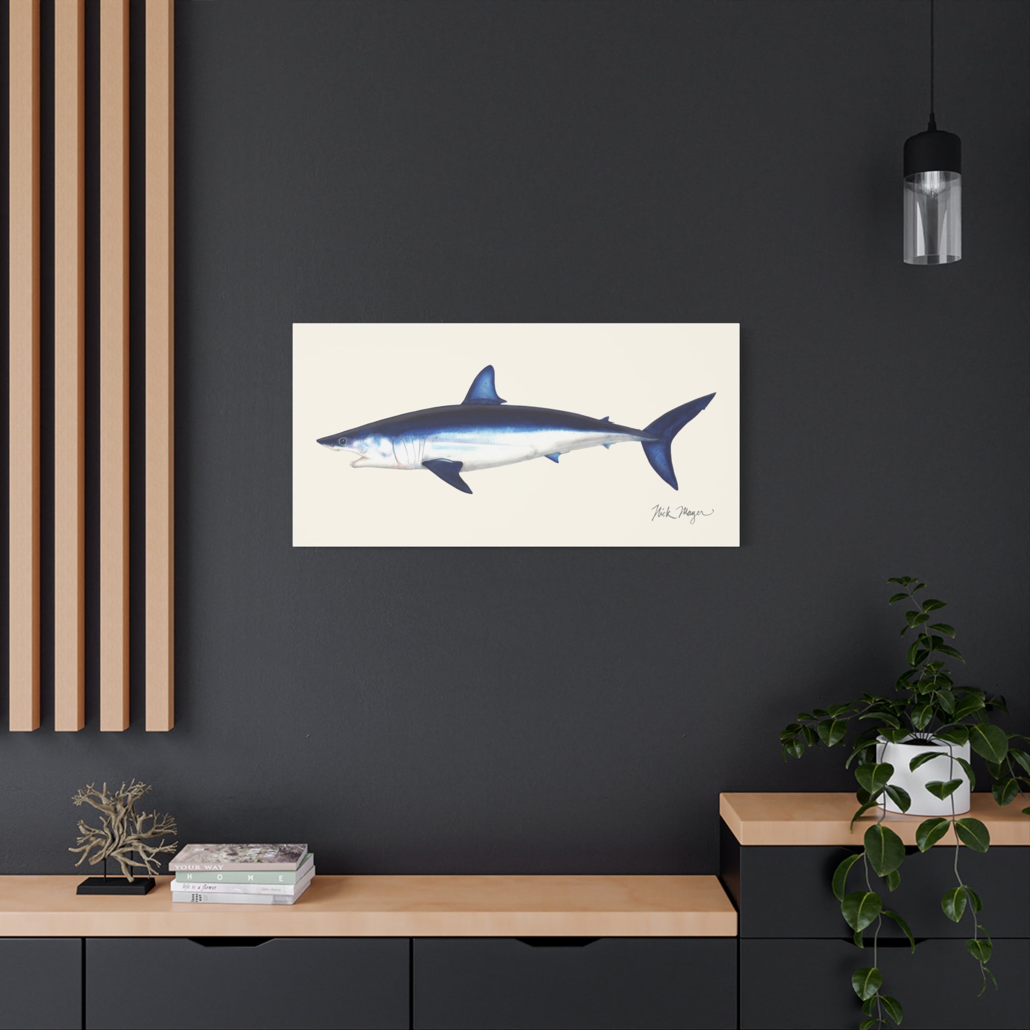 Mako Shark Canvas Print, up to 30 x 60