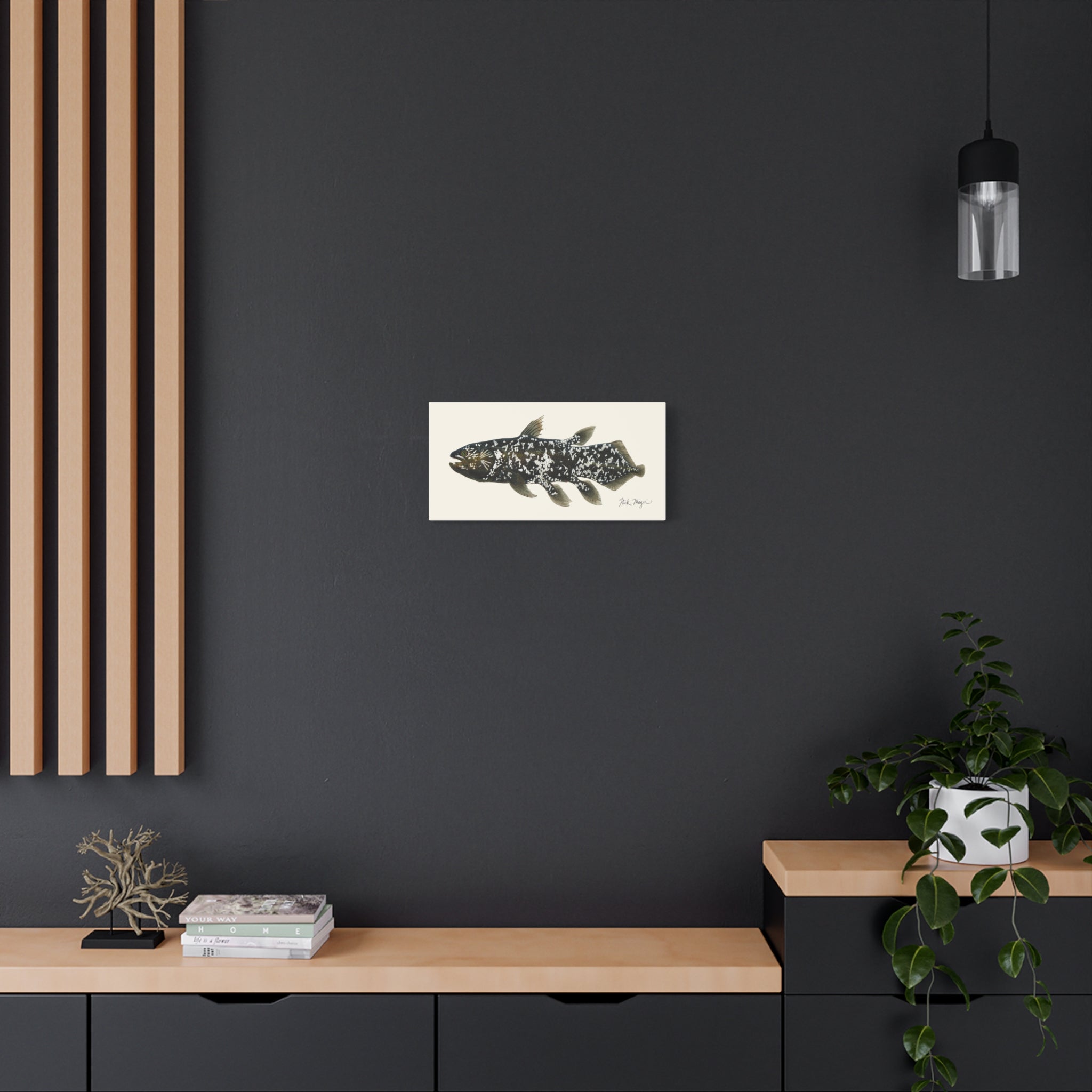 Coelacanth Canvas Print Printify