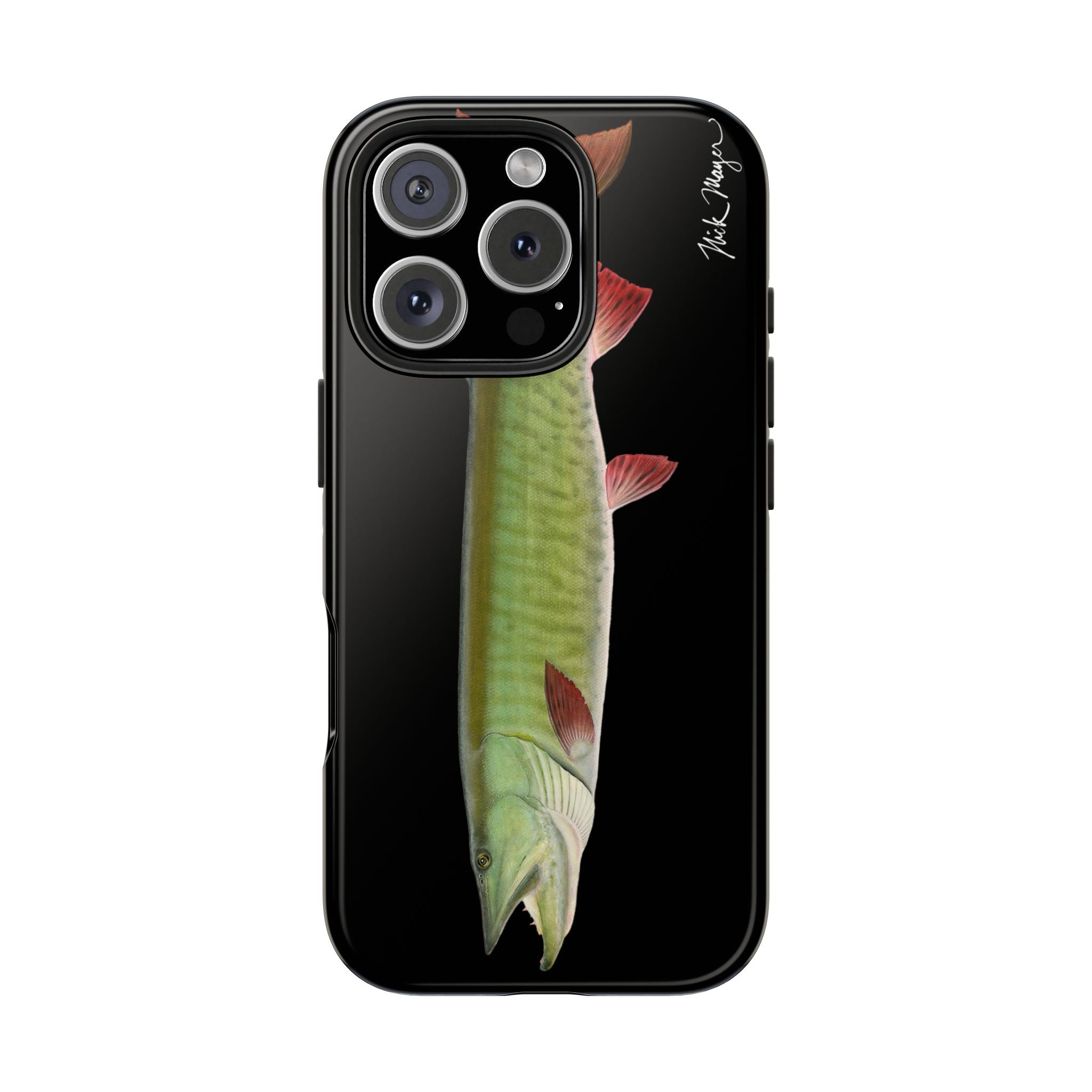 Trophy Muskie Black Phone Case (iPhone)