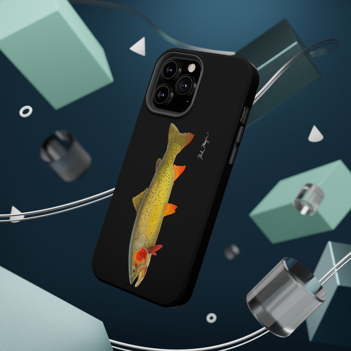Cutthroat Trout 1 Black MagSafe iPhone Case Printify
